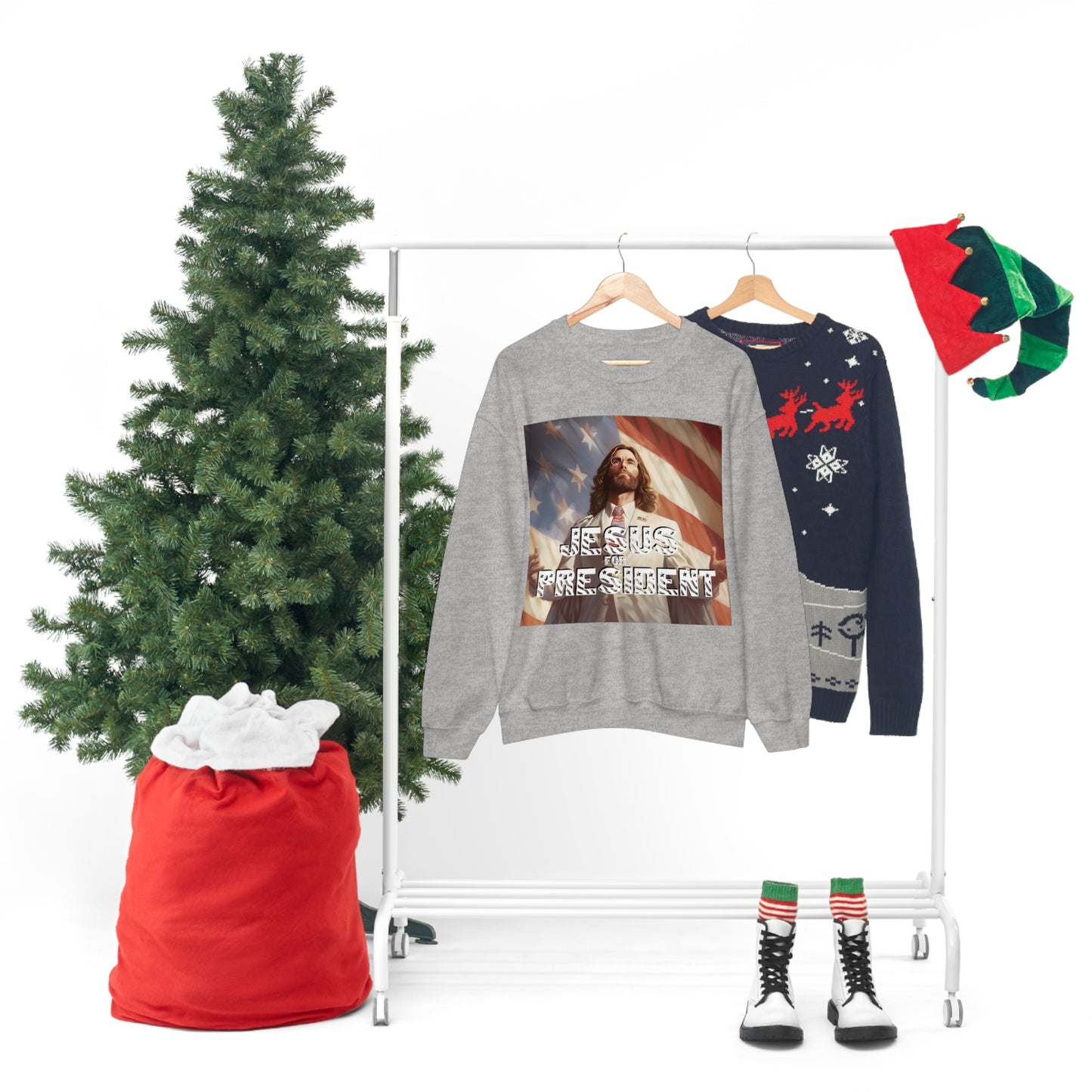 Jesus for President Unisex Heavy Blend™ Crewneck Sweatshirt