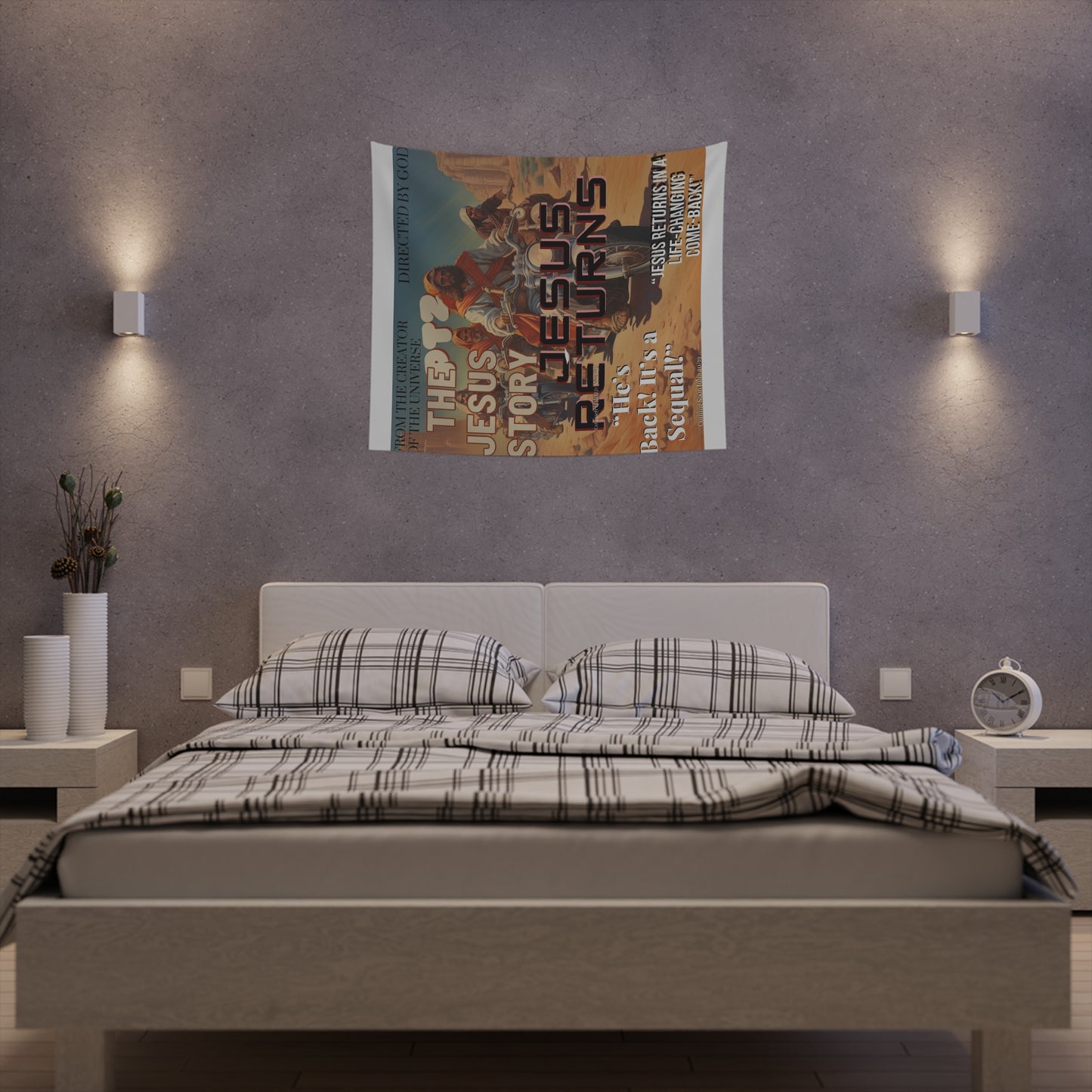 The Jesus Story PT2 “Jesus Returns Printed Wall Tapestry