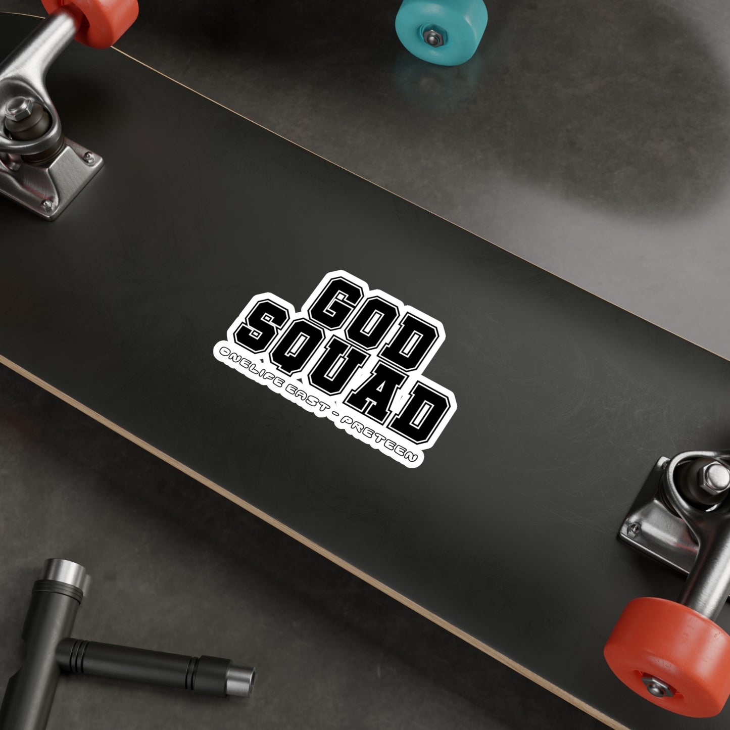 “God Squad” - Pre-Teen Room - Kiss-Cut Vinyl Decals