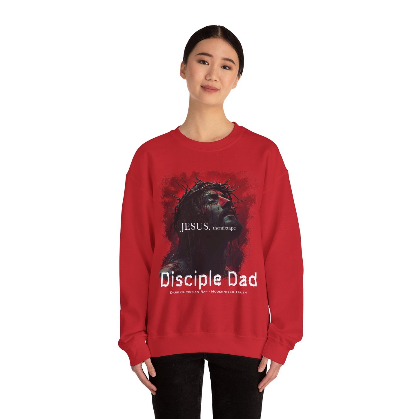 JESUS. themixtape” Crewneck Sweatshirt — Disciple Dad Official Faith Streetwear