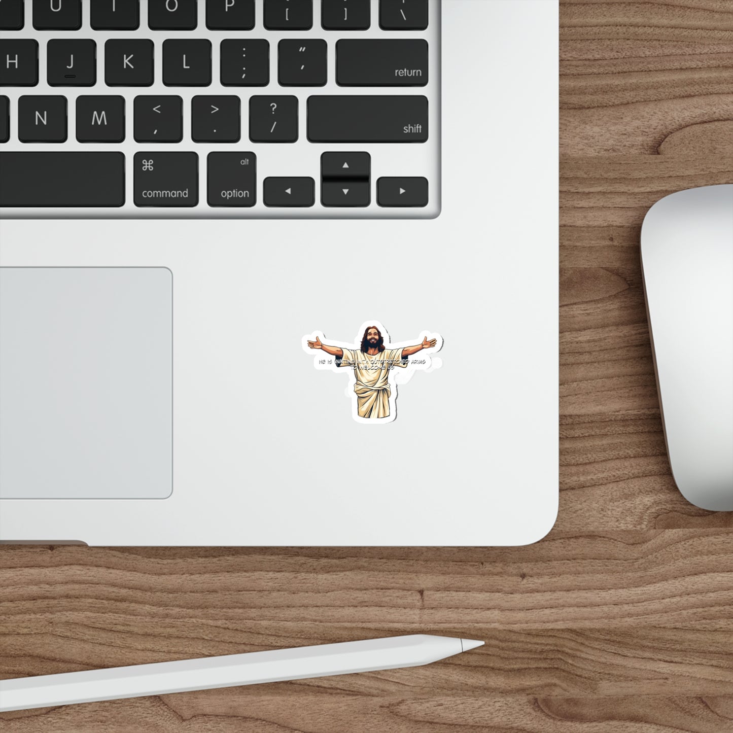 He is Waiting with Outstretched Arms to Welcome Us - Dialogue- 2- Die-Cut Stickers (MB)