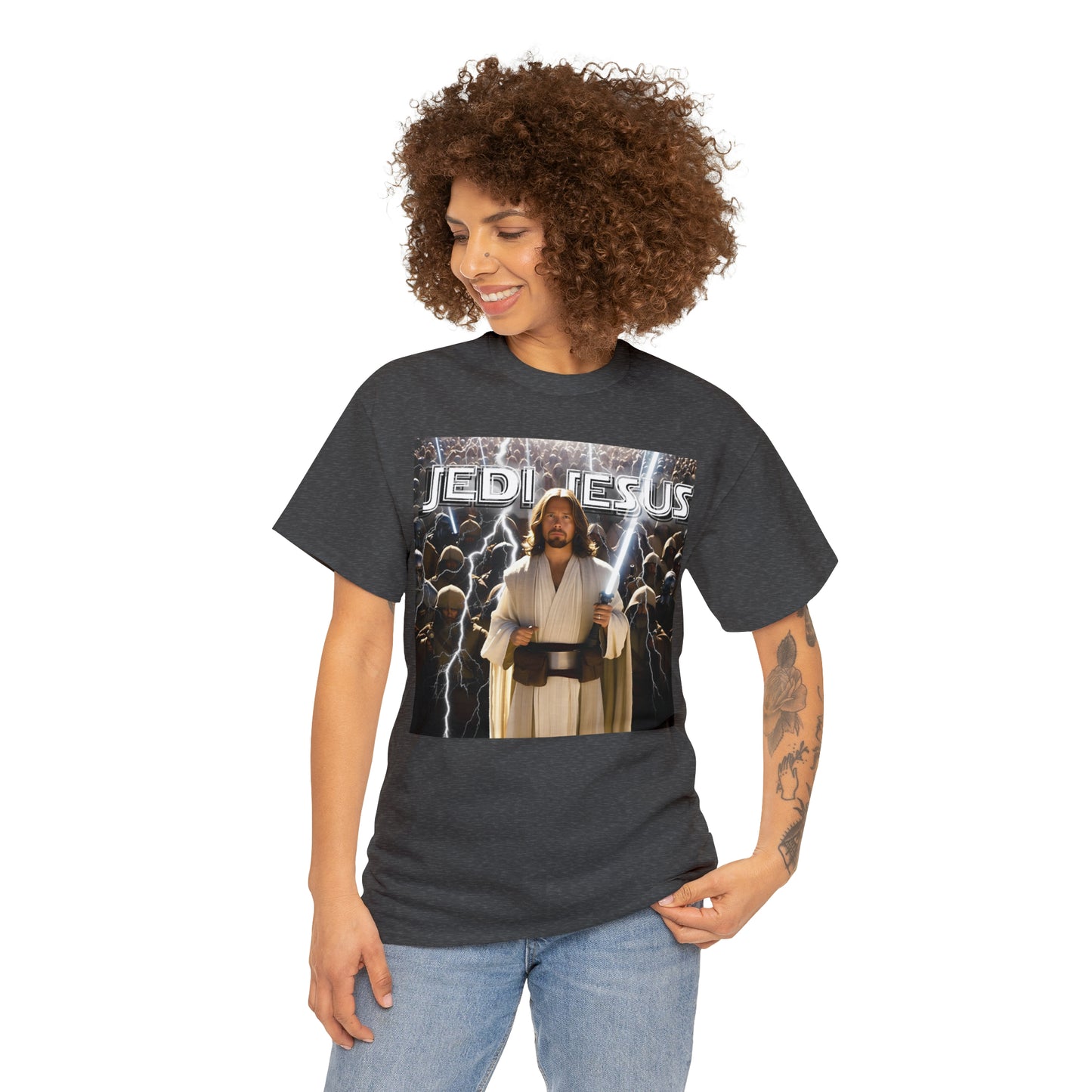 Jedi Jesus Unisex Heavy Cotton Tee
