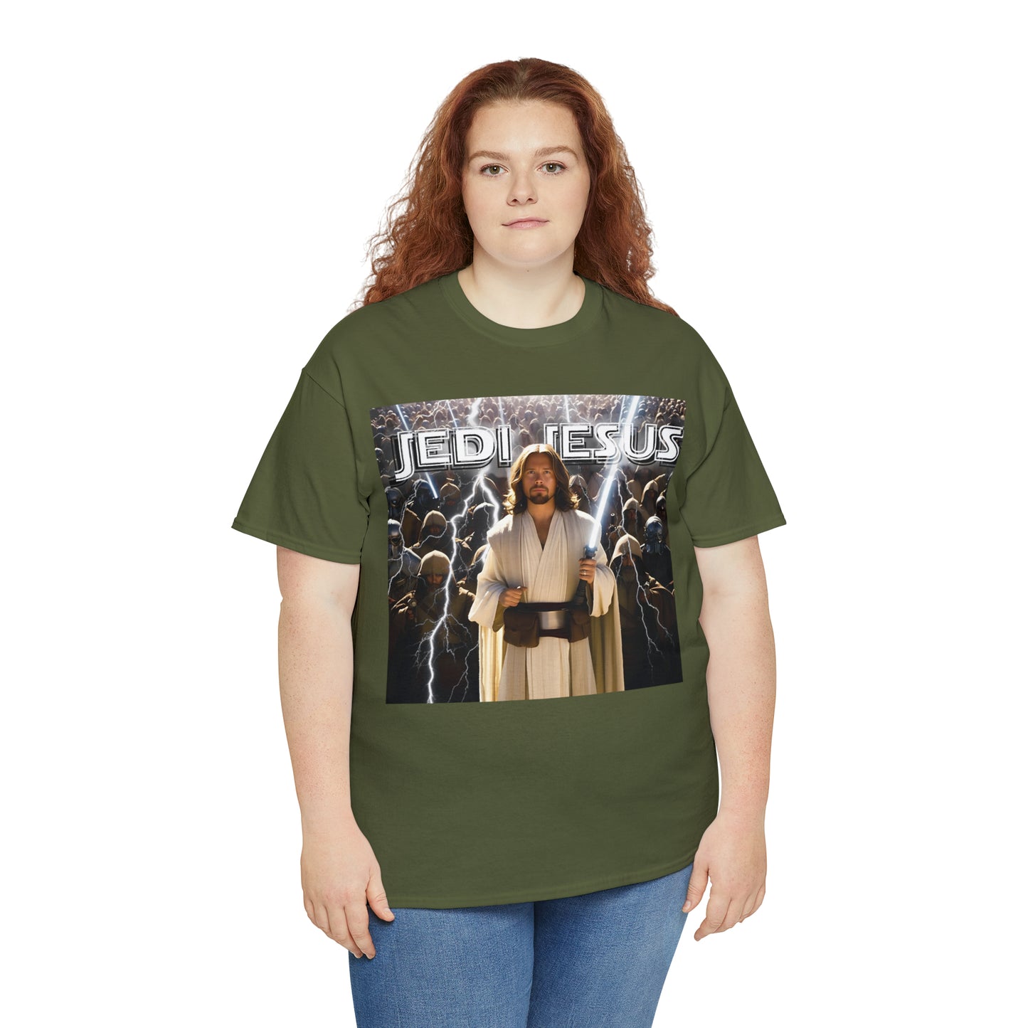 Jedi Jesus Unisex Heavy Cotton Tee