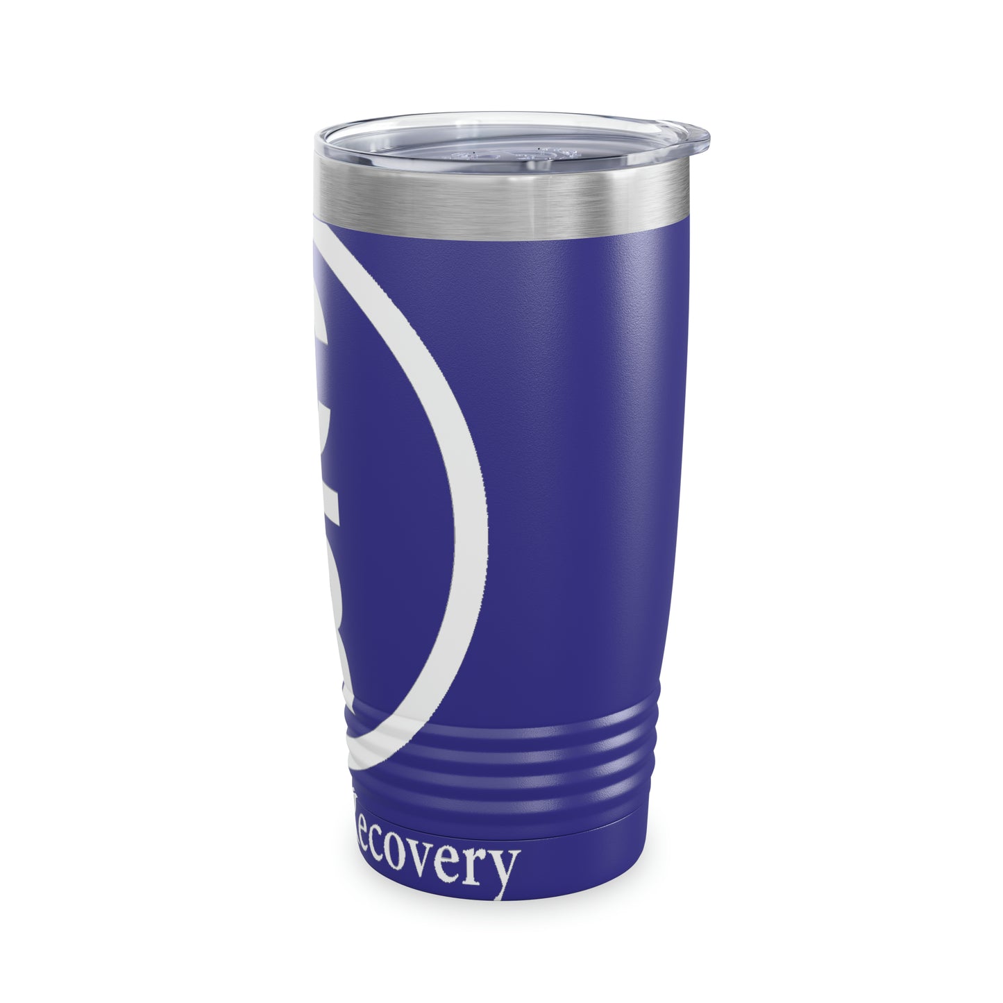 CR Celebrate Recovery Basic Logo White Ringneck Tumbler, 20oz