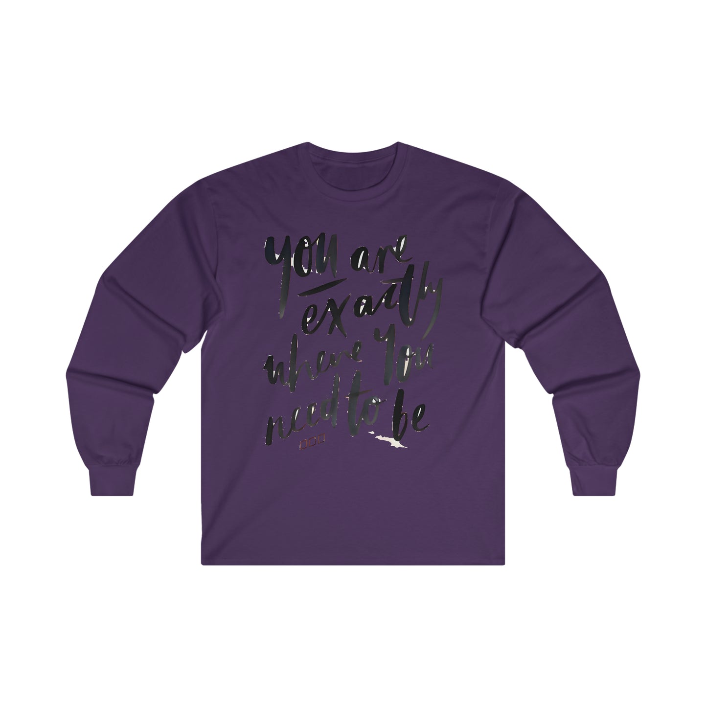 You are EXACTLY where you need to be - CR Celebrate Recovery Classic Logo - Ultra Cotton Long Sleeve Tee