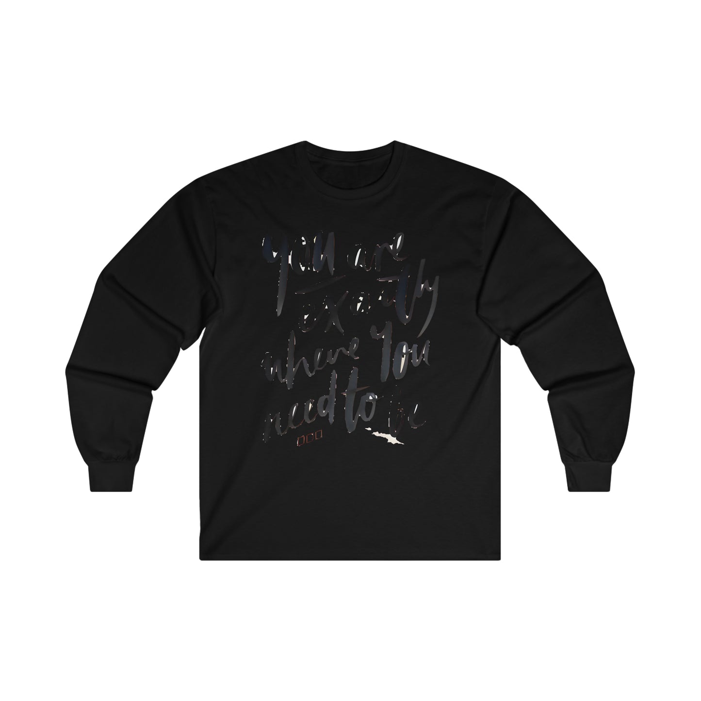 You are EXACTLY where you need to be - CR Celebrate Recovery Classic Logo - Ultra Cotton Long Sleeve Tee