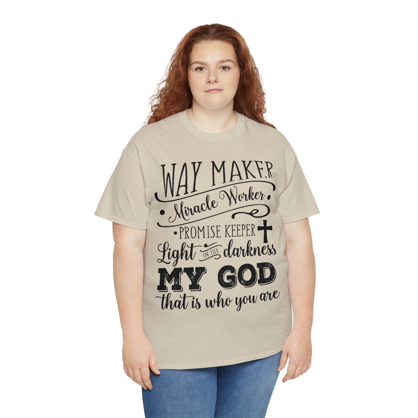 Waymaker Miracle Worker - Unisex Heavy Cotton Short Sleeve Tee
