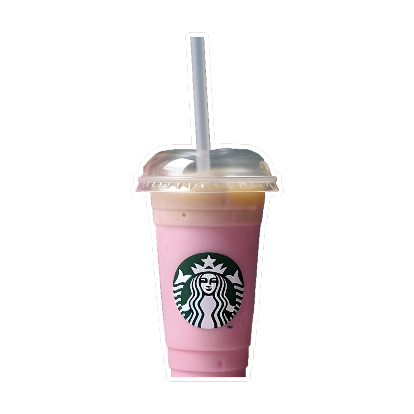 Pink Starbucks Drink Kiss-Cut Vinyl Decals