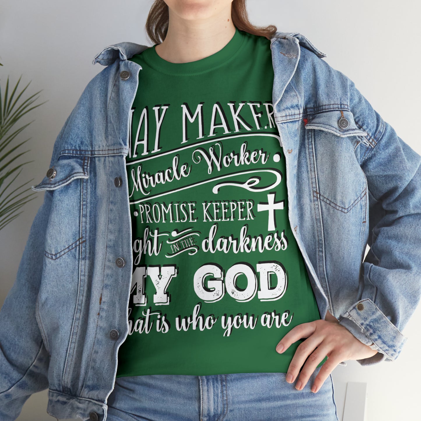 Waymaker Miracle Worker - Unisex Heavy Cotton Short Sleeve Tee