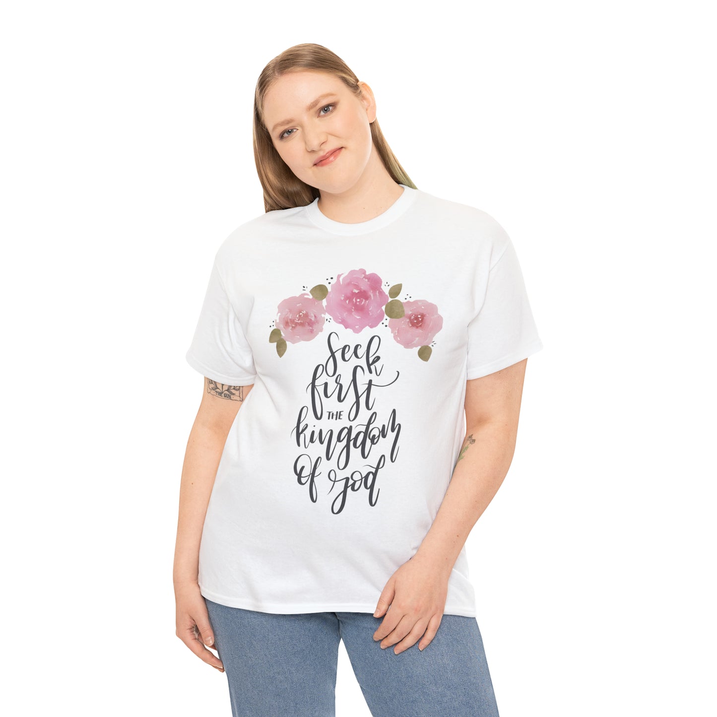 Seek First the Kingdom of God Unisex Heavy Cotton Tee