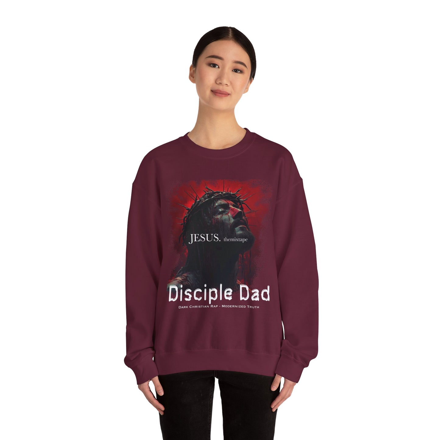 JESUS. themixtape” Crewneck Sweatshirt — Disciple Dad Official Faith Streetwear
