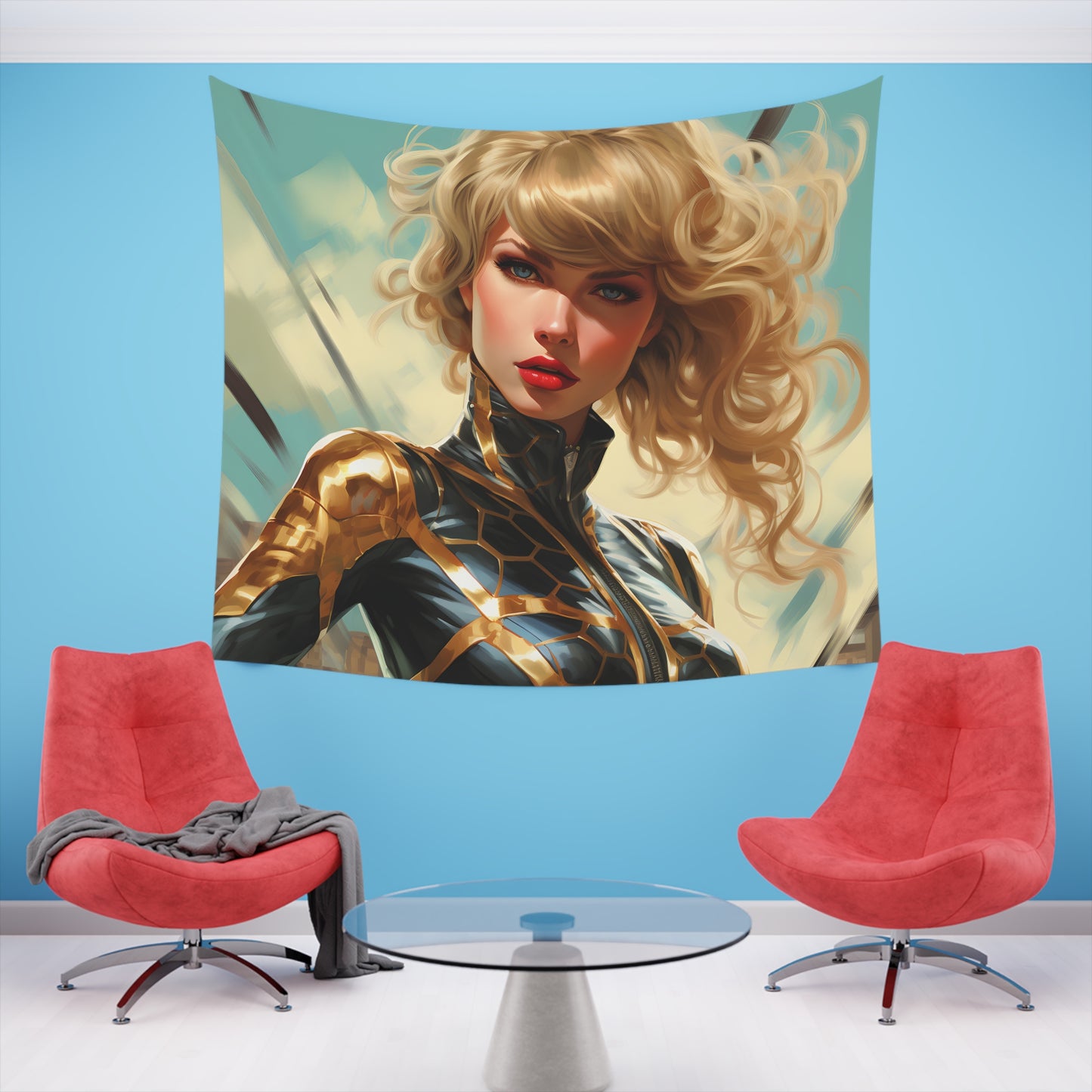 Anime Taylor Swift 3- Printed Wall Tapestry