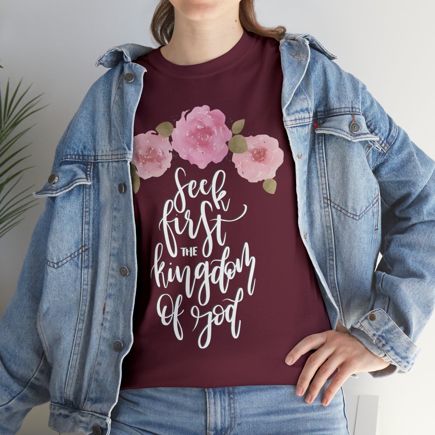 Seek First the Kingdom of God Unisex Heavy Cotton Tee