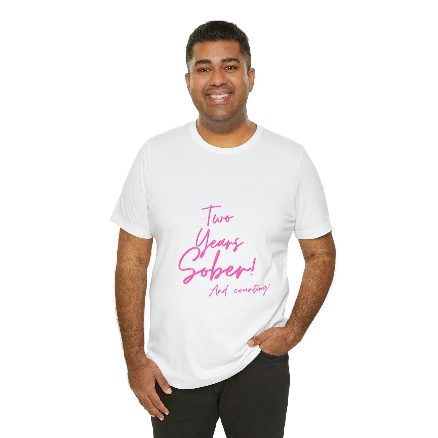 Two Months Sober Unisex Jersey Short Sleeve Tee