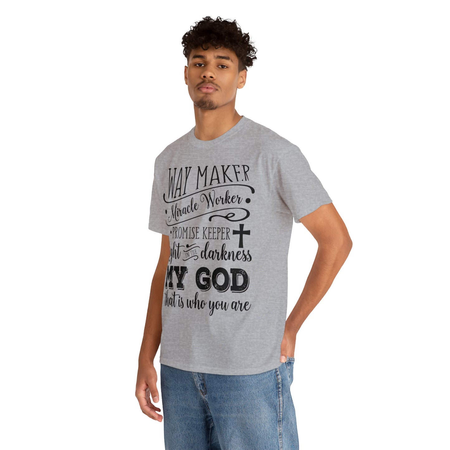 Waymaker Miracle Worker - Unisex Heavy Cotton Short Sleeve Tee