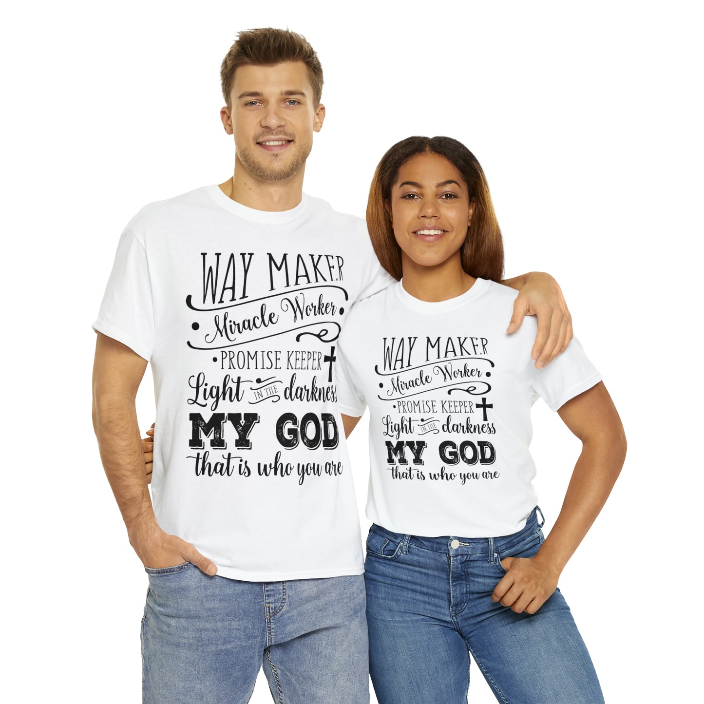 Waymaker Miracle Worker - Unisex Heavy Cotton Short Sleeve Tee