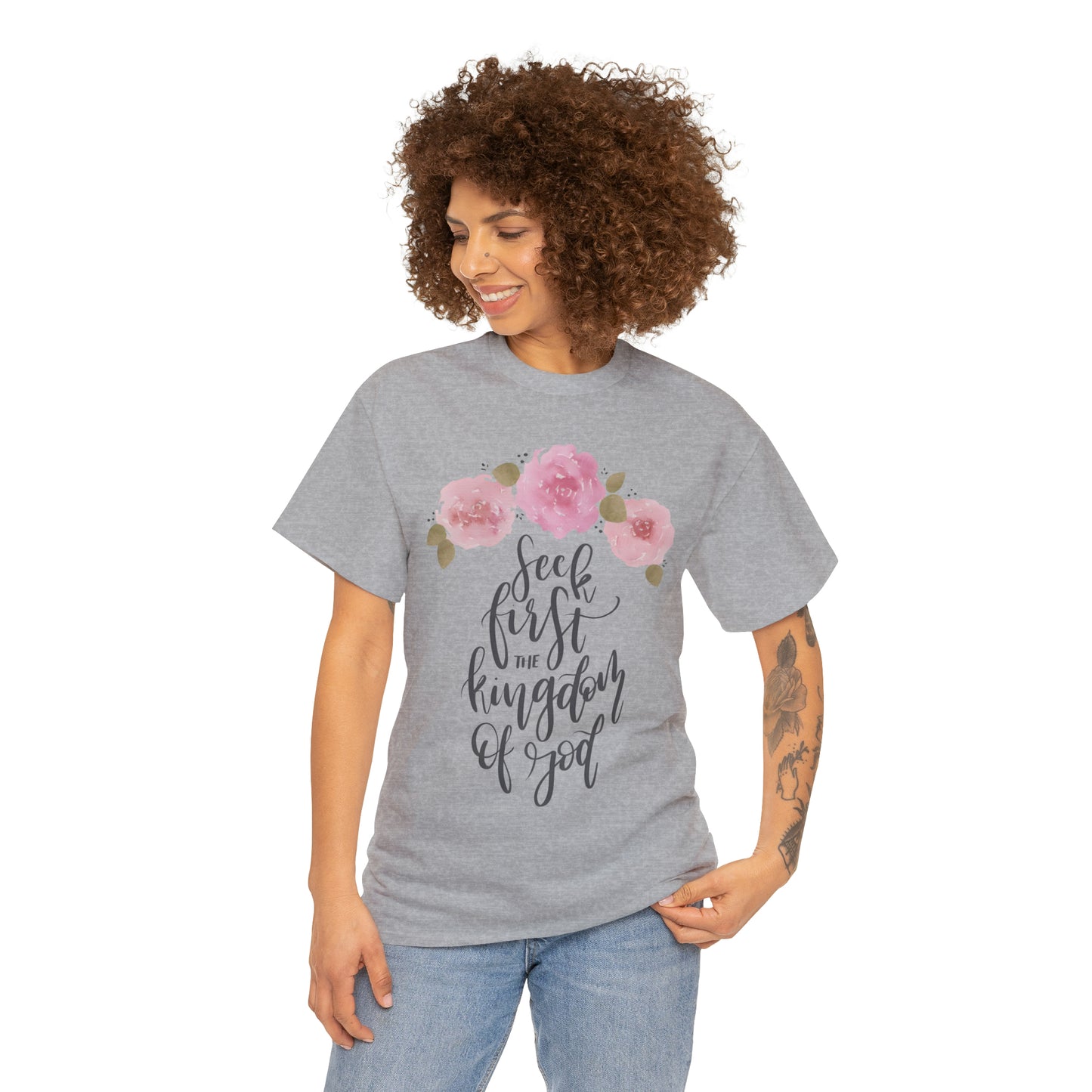 Seek First the Kingdom of God Unisex Heavy Cotton Tee