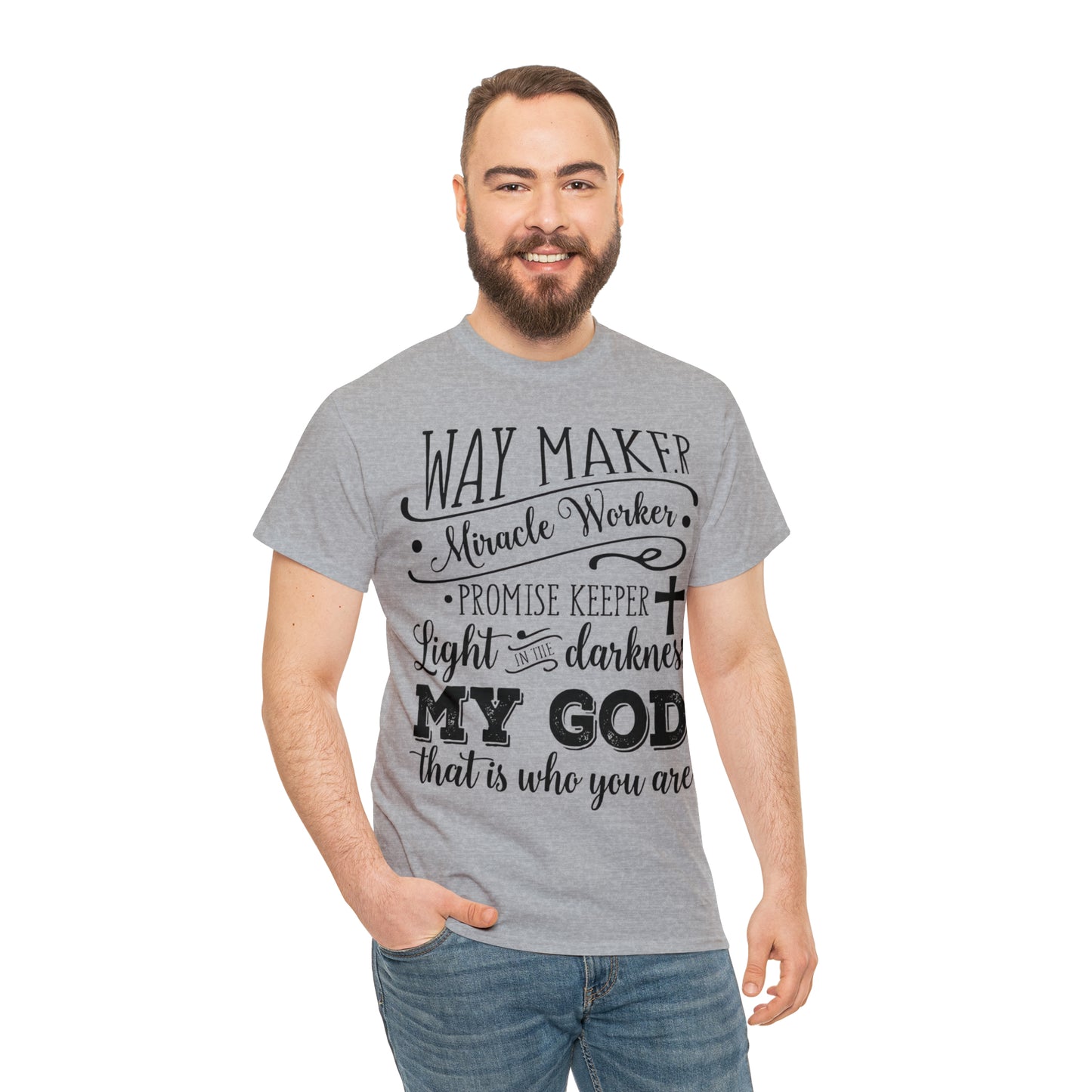 Waymaker Miracle Worker - Unisex Heavy Cotton Short Sleeve Tee