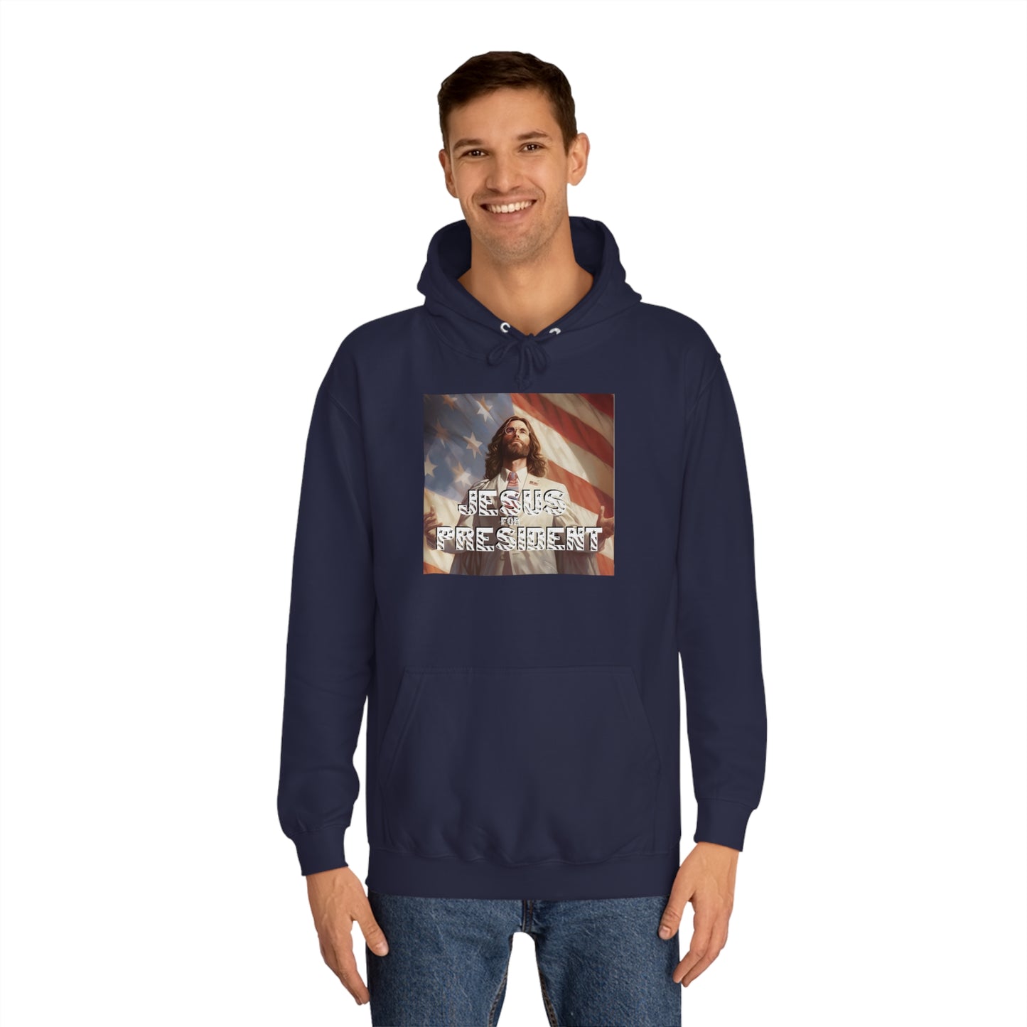 Jesus for President  Unisex College Hoodie