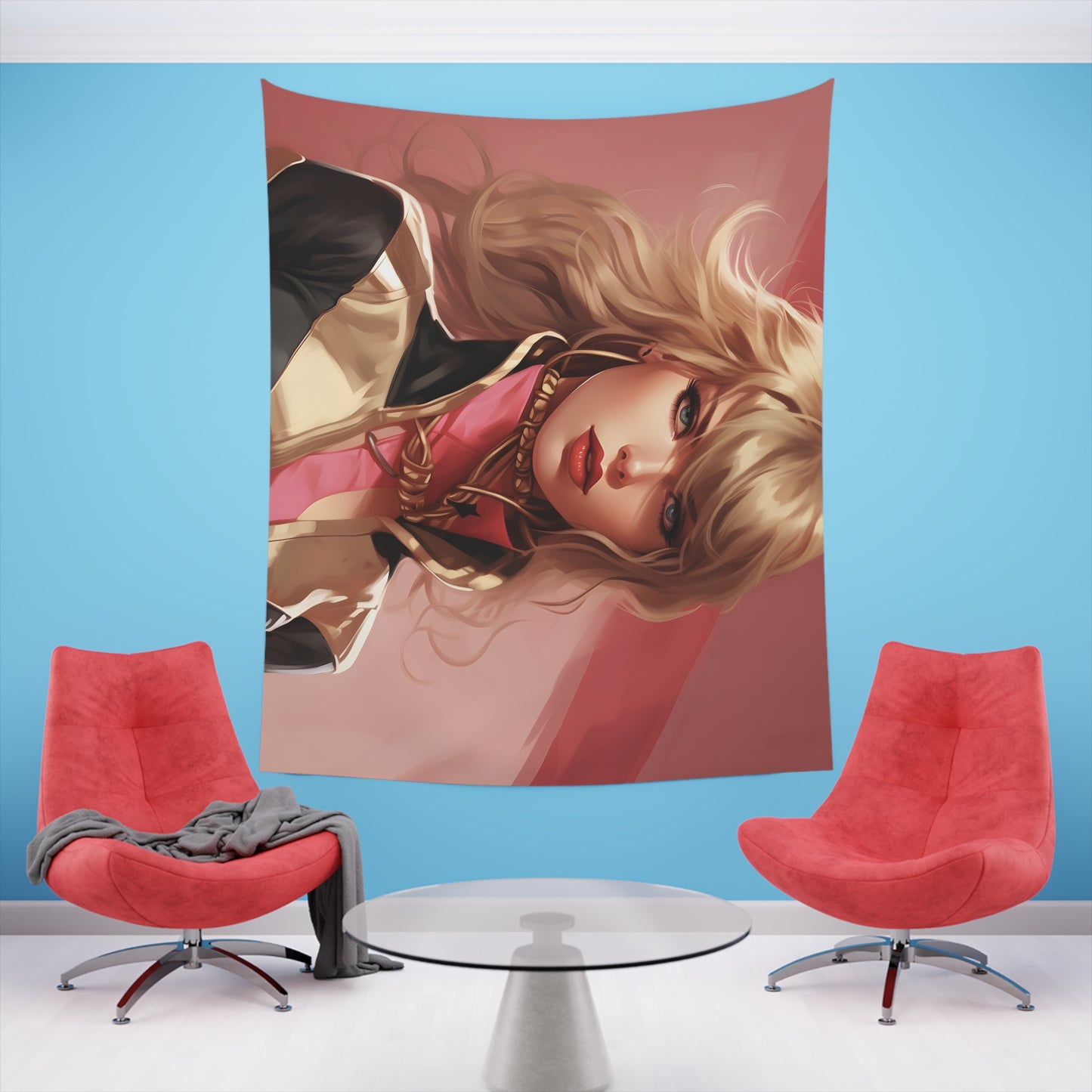 Anime Taylor Swift 4- Printed Wall Tapestry