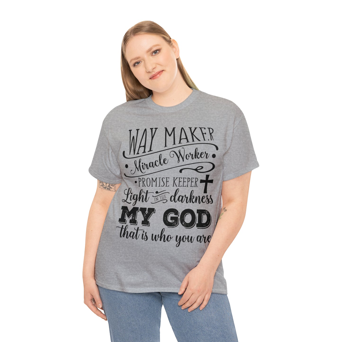 Waymaker Miracle Worker - Unisex Heavy Cotton Short Sleeve Tee