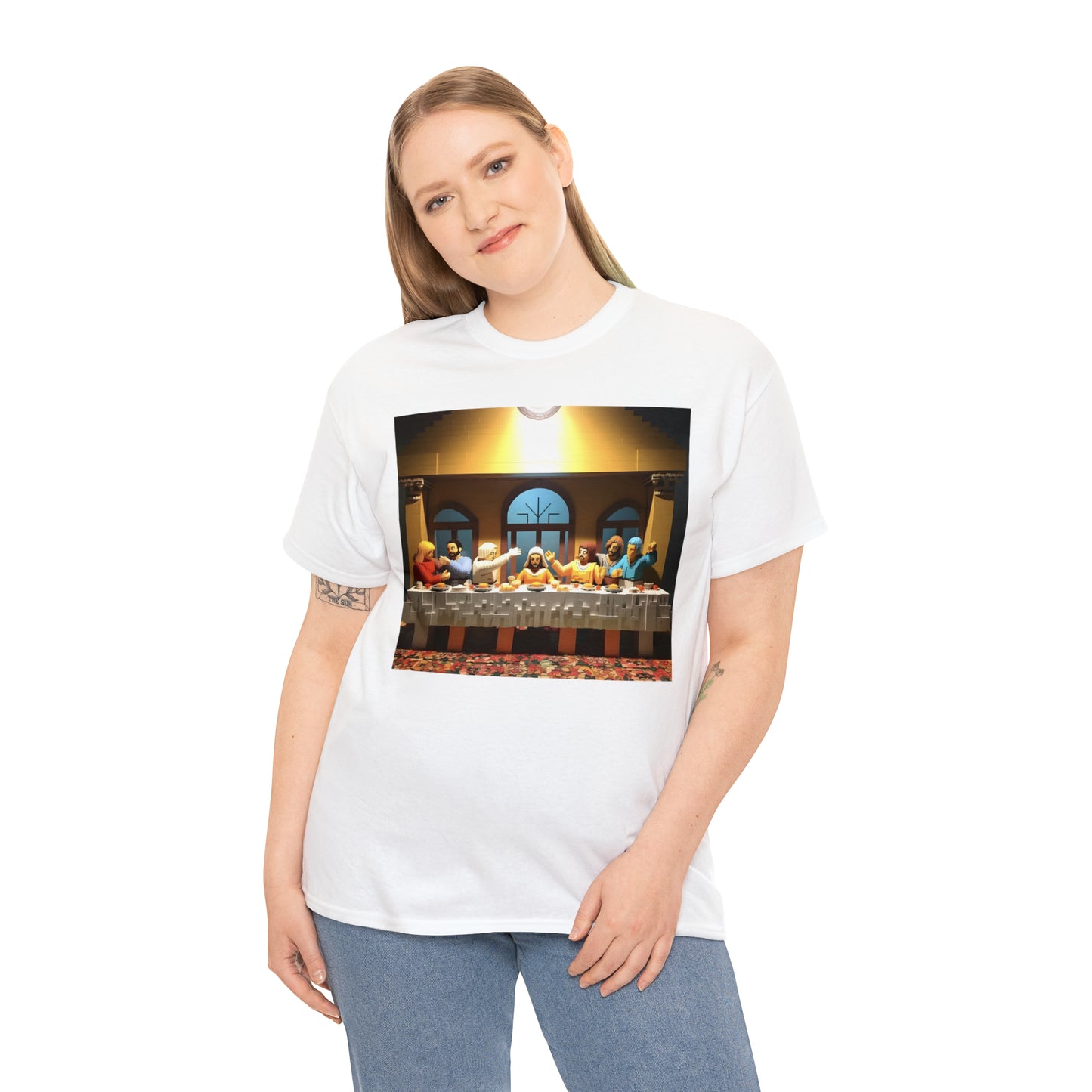 “The Last Supper” LEGO BOX SET -  Unisex Heavy Cotton Tee