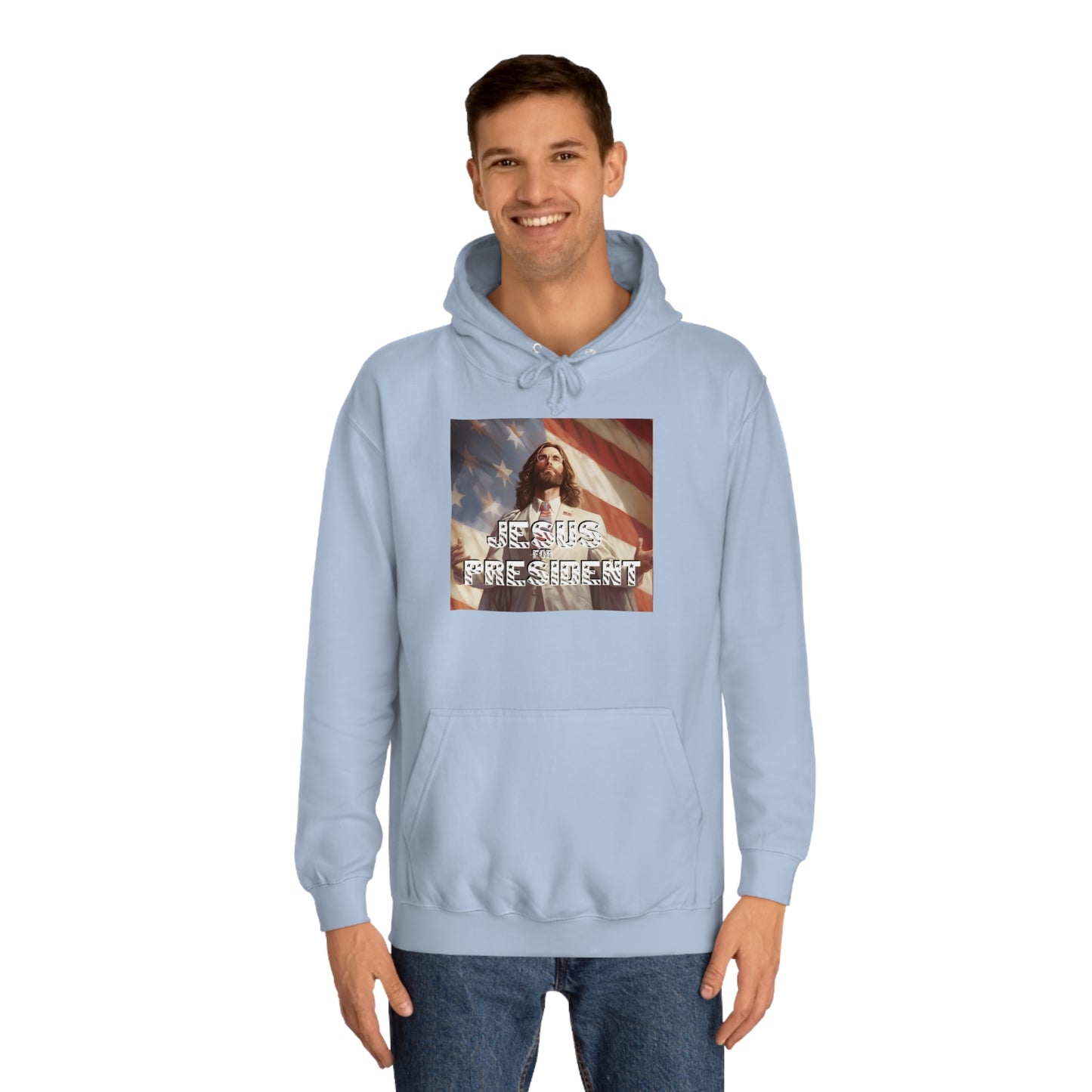 Jesus for President  Unisex College Hoodie