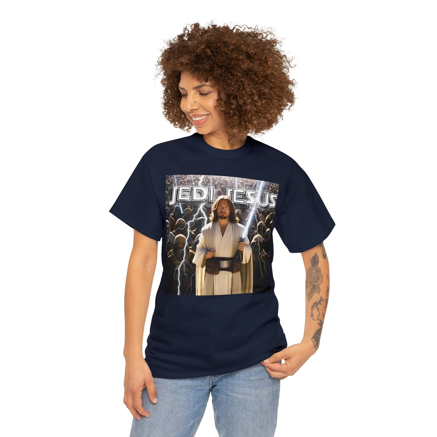 Jedi Jesus Unisex Heavy Cotton Tee