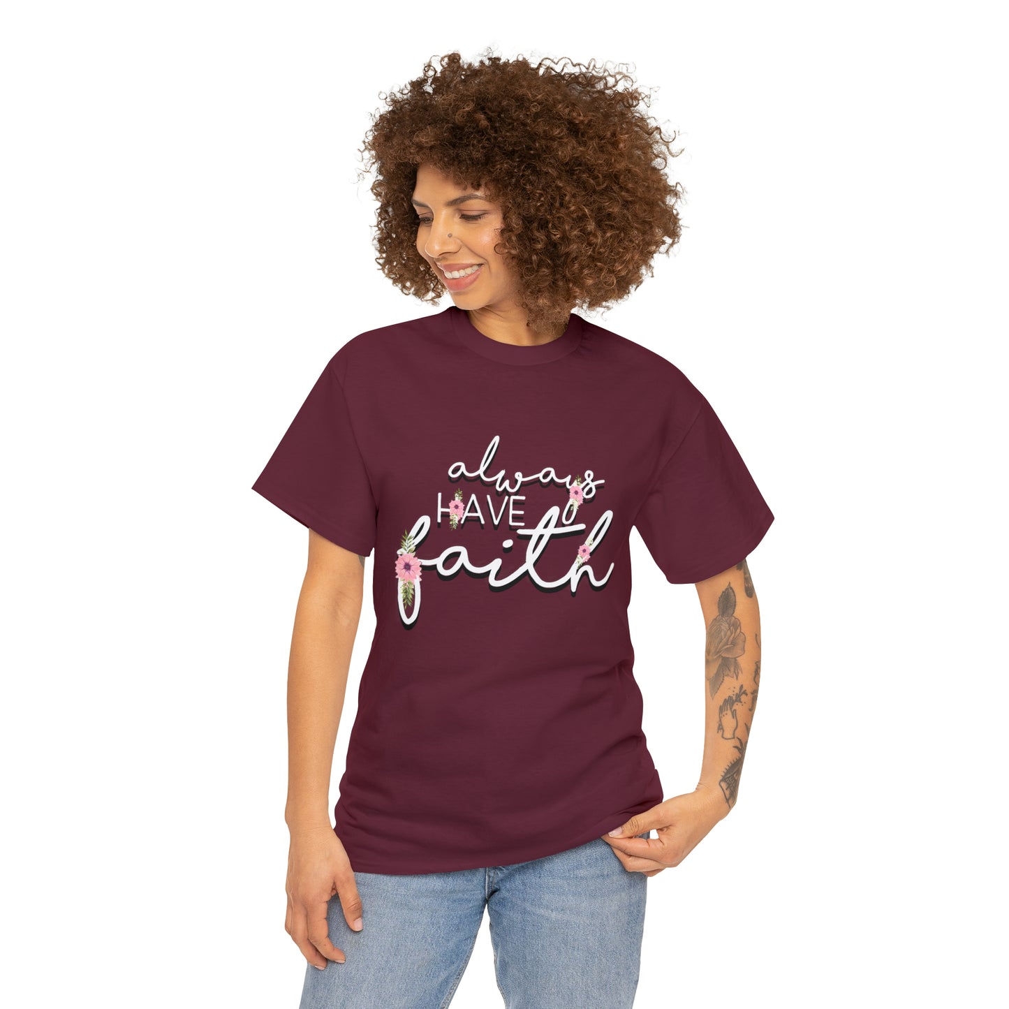Don't be afraid, just Believe (Mark) - Unisex Heavy Cotton Short Sleeve Tee