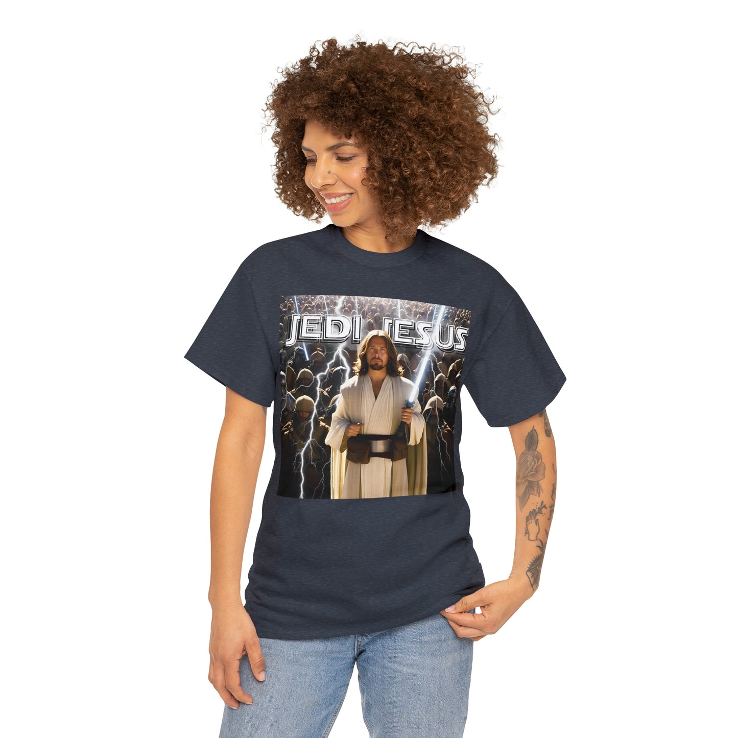 Jedi Jesus Unisex Heavy Cotton Tee