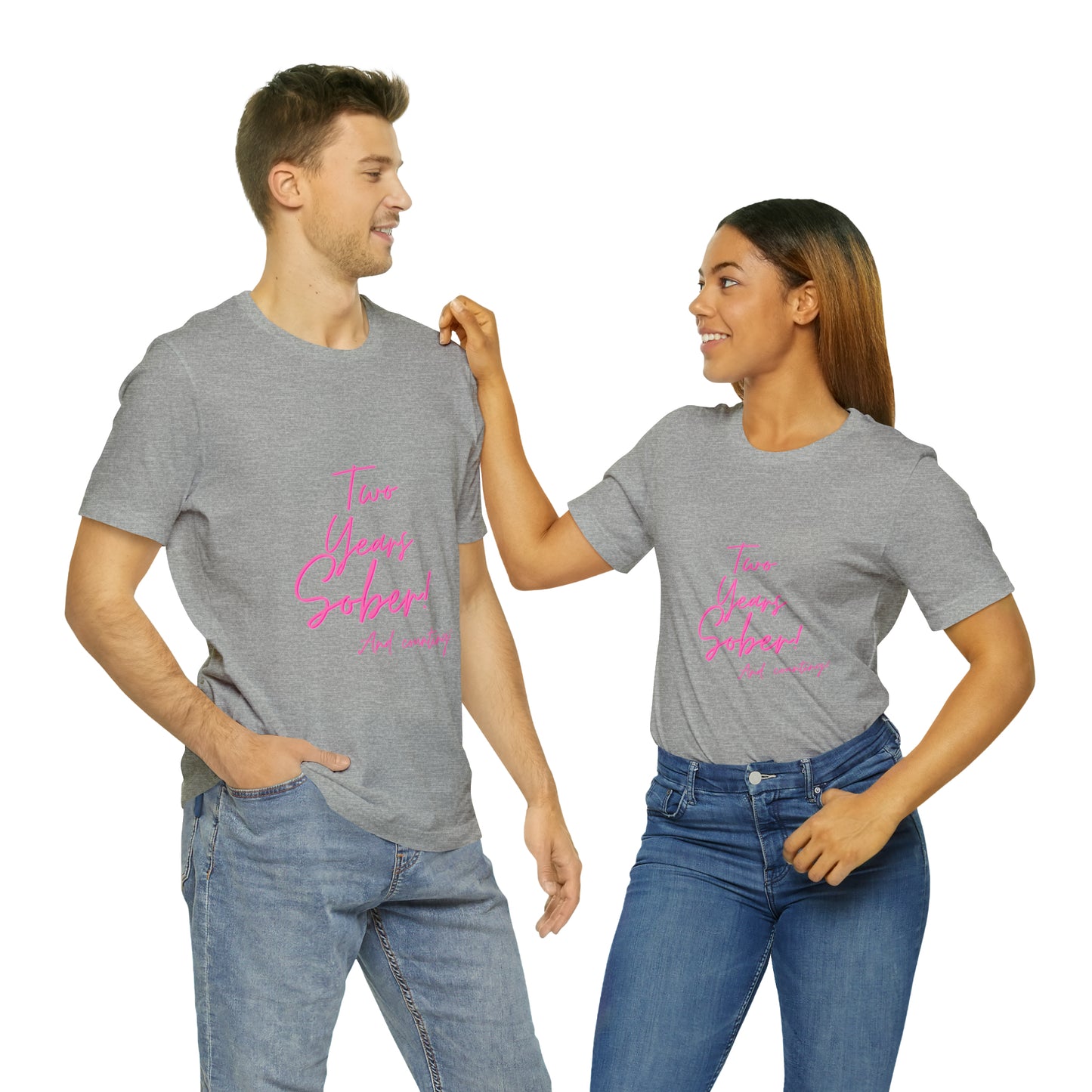 Two Months Sober Unisex Jersey Short Sleeve Tee
