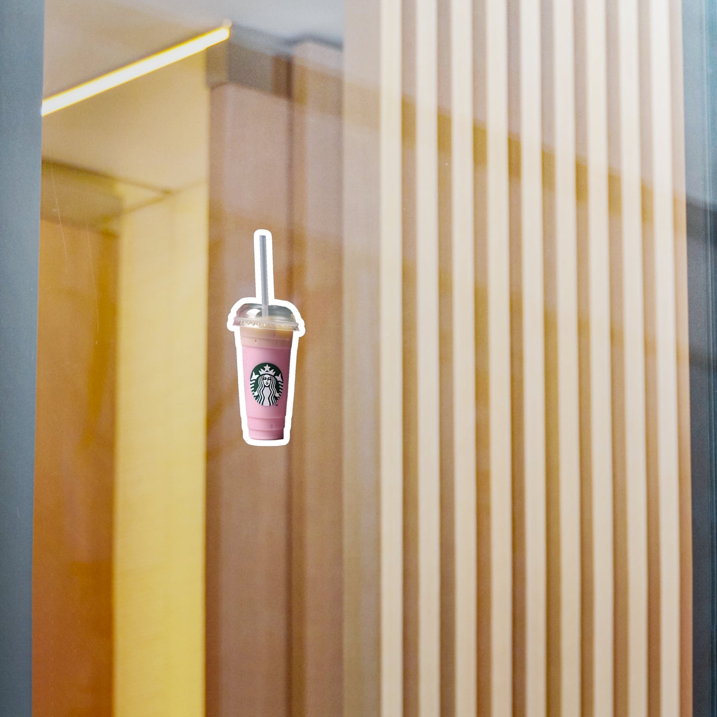 Pink Starbucks Drink Kiss-Cut Vinyl Decals