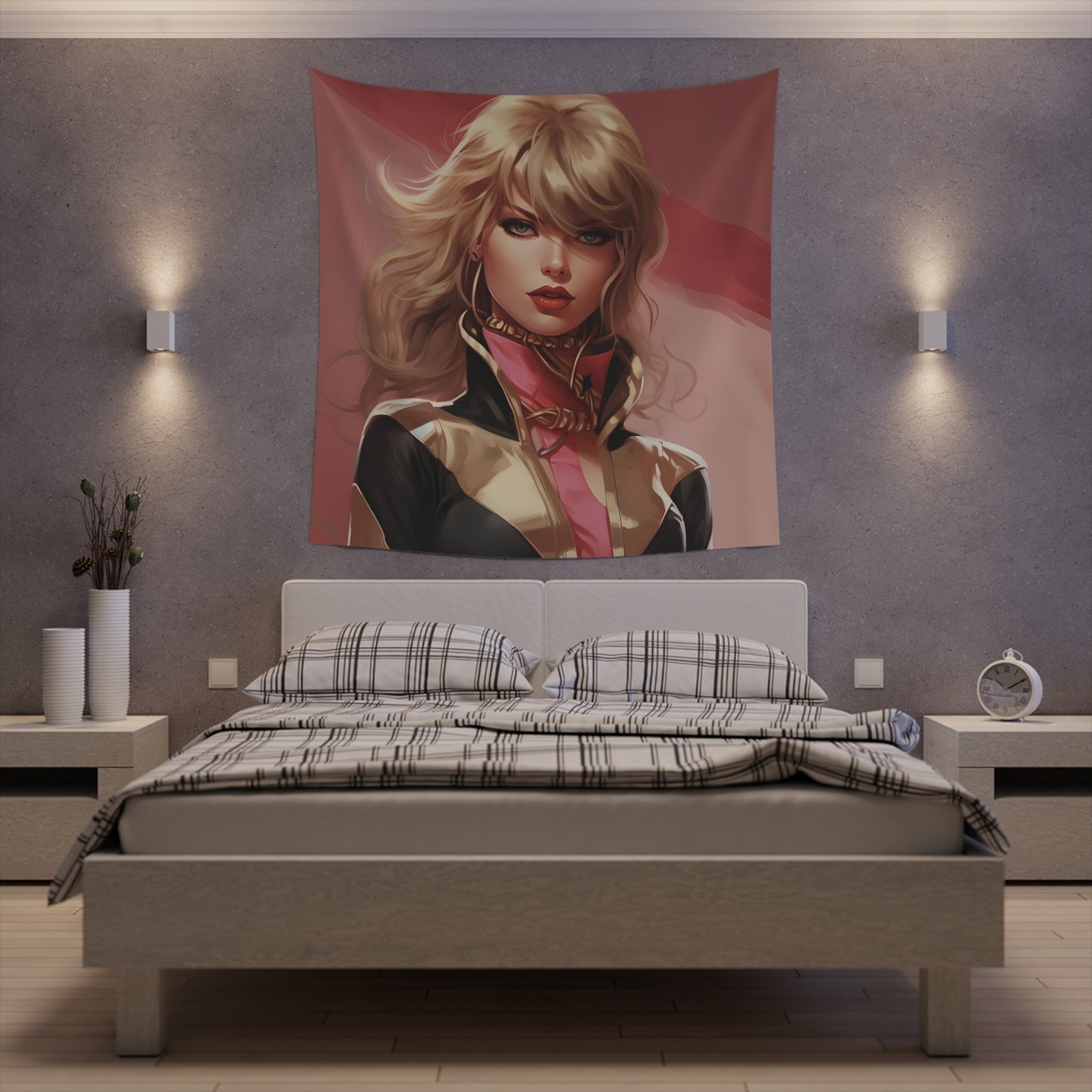 Anime Taylor Swift 4- Printed Wall Tapestry