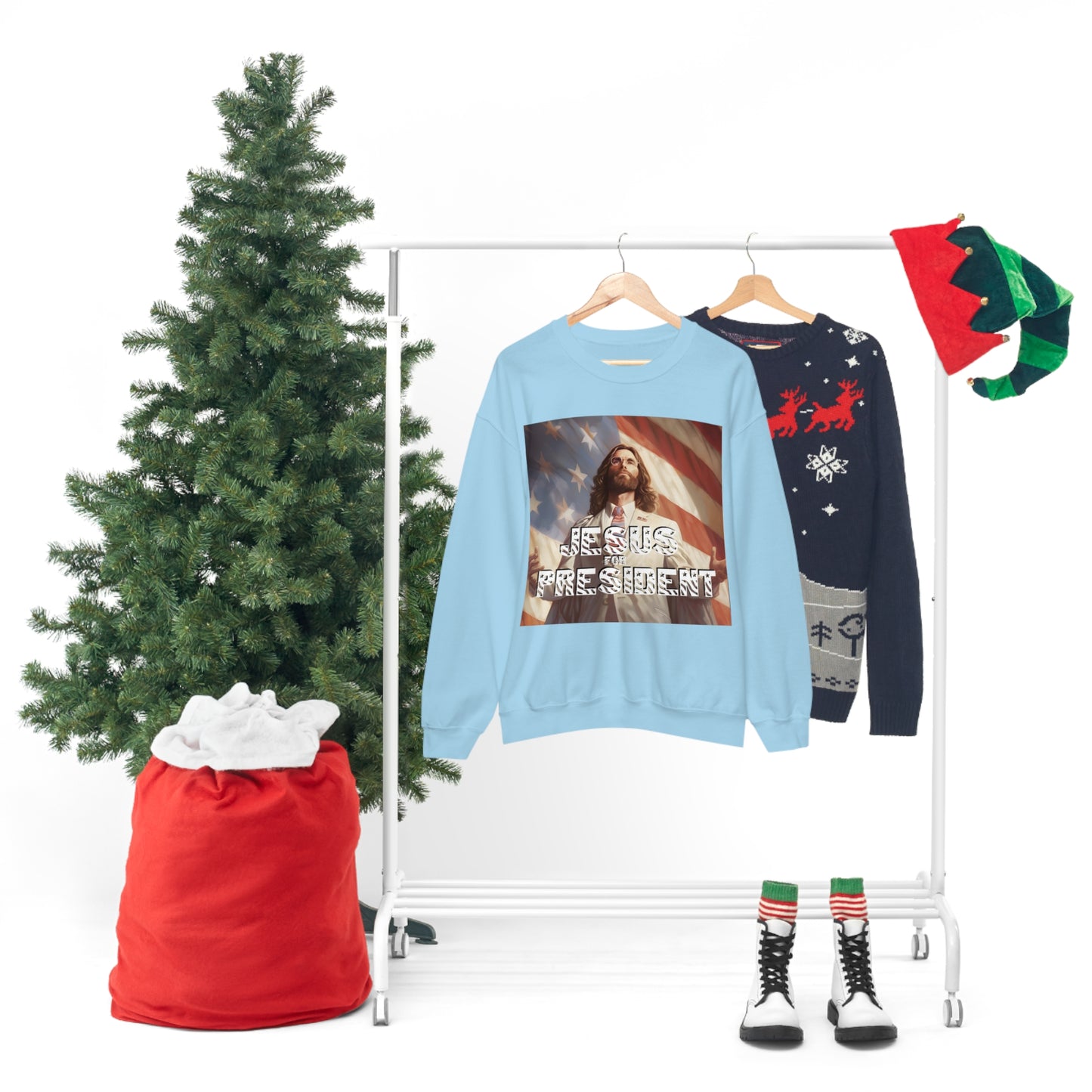 Jesus for President Unisex Heavy Blend™ Crewneck Sweatshirt