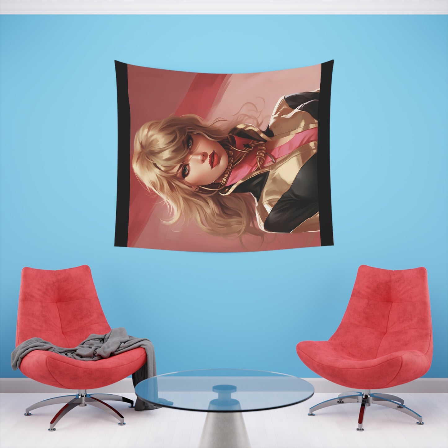 Anime Taylor Swift 4- Printed Wall Tapestry