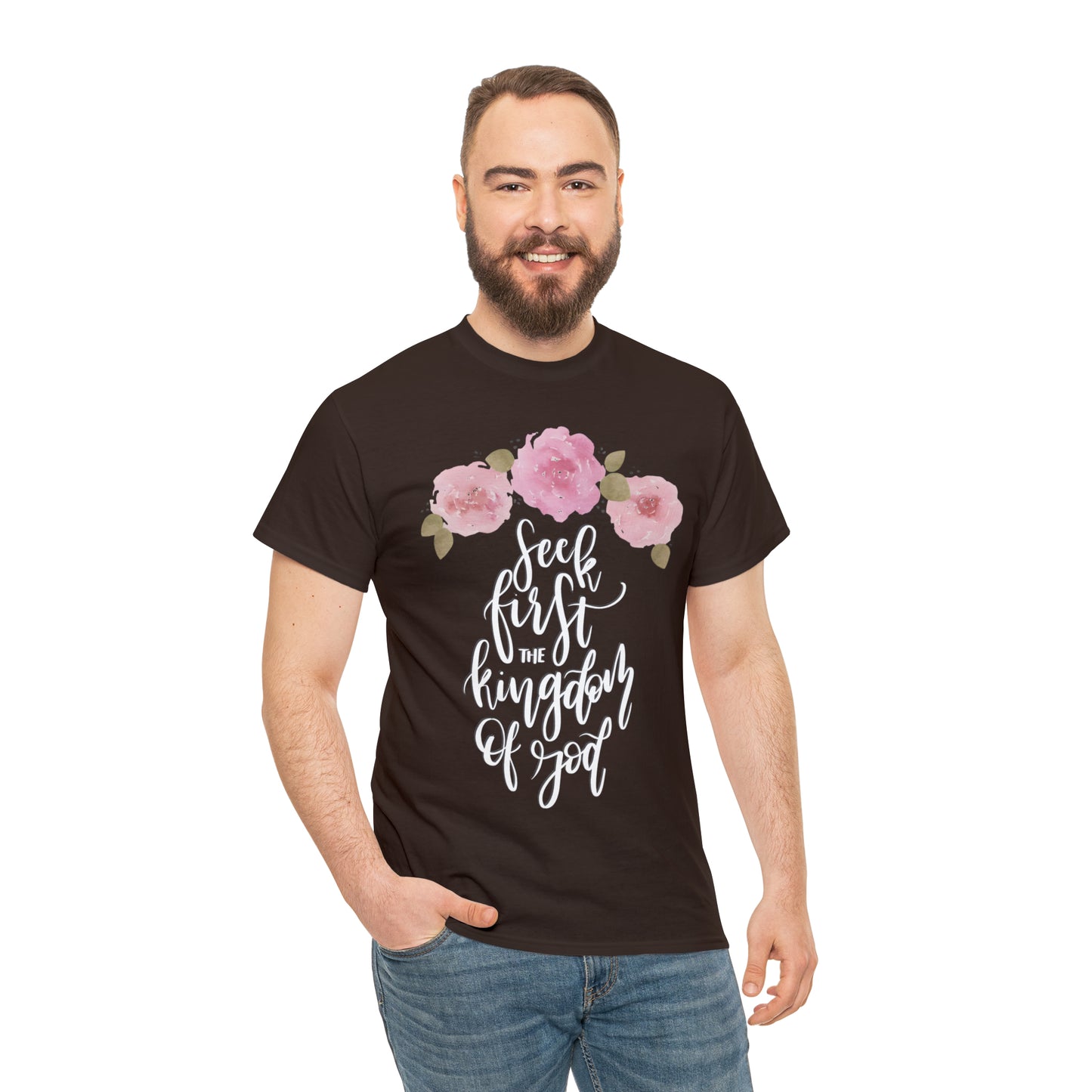 Seek First the Kingdom of God Unisex Heavy Cotton Tee
