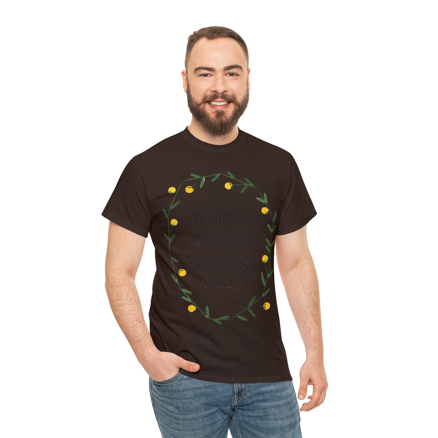 Be still and know that I am with you - Psalm Unisex Heavy Cotton Tee