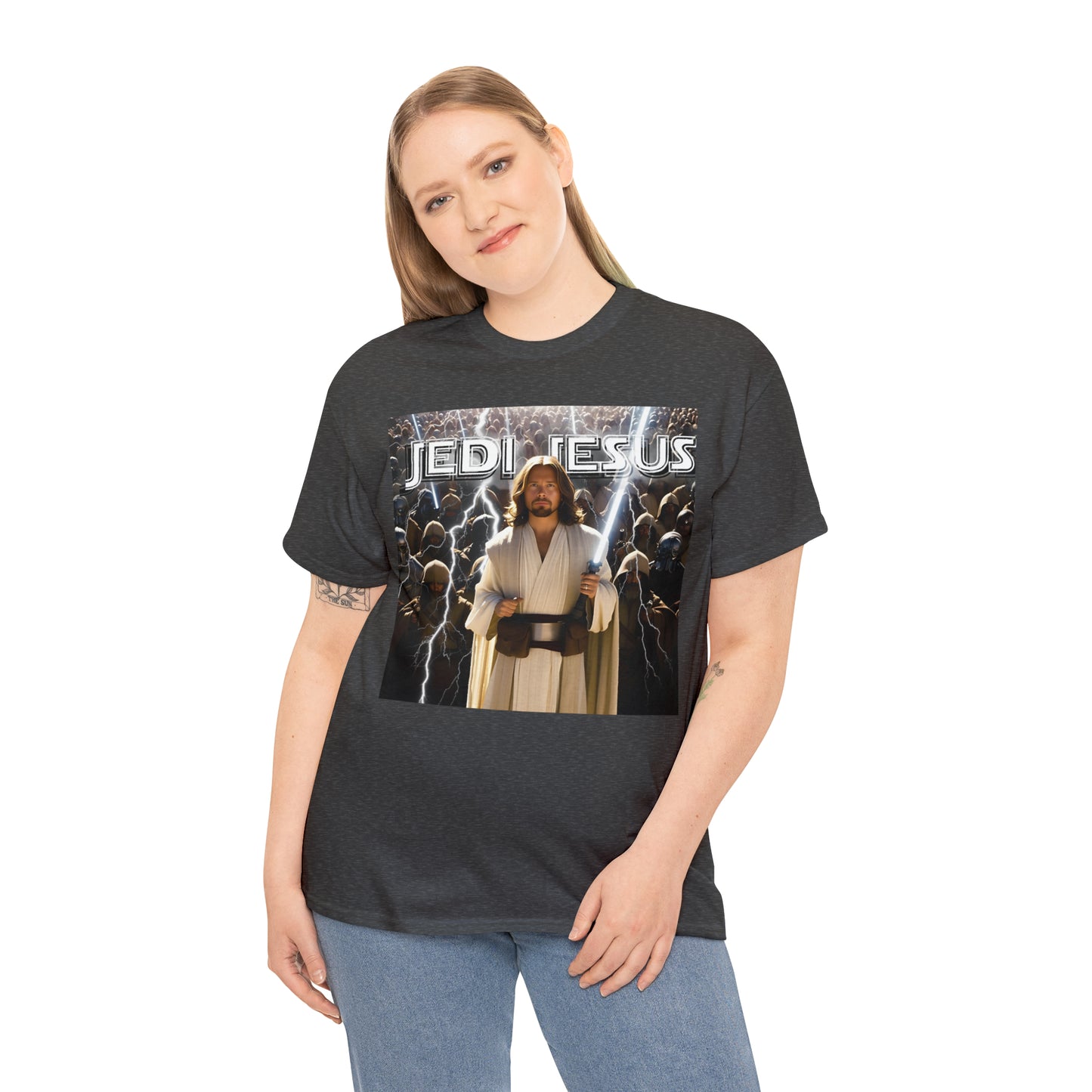 Jedi Jesus Unisex Heavy Cotton Tee