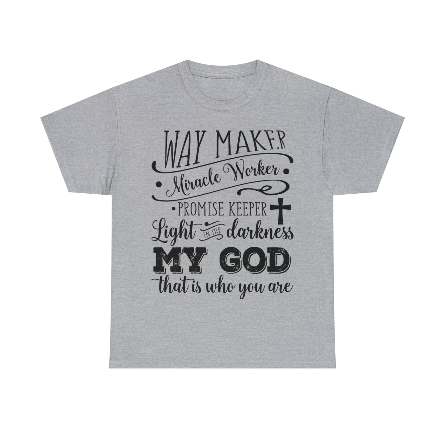 Waymaker Miracle Worker - Unisex Heavy Cotton Short Sleeve Tee