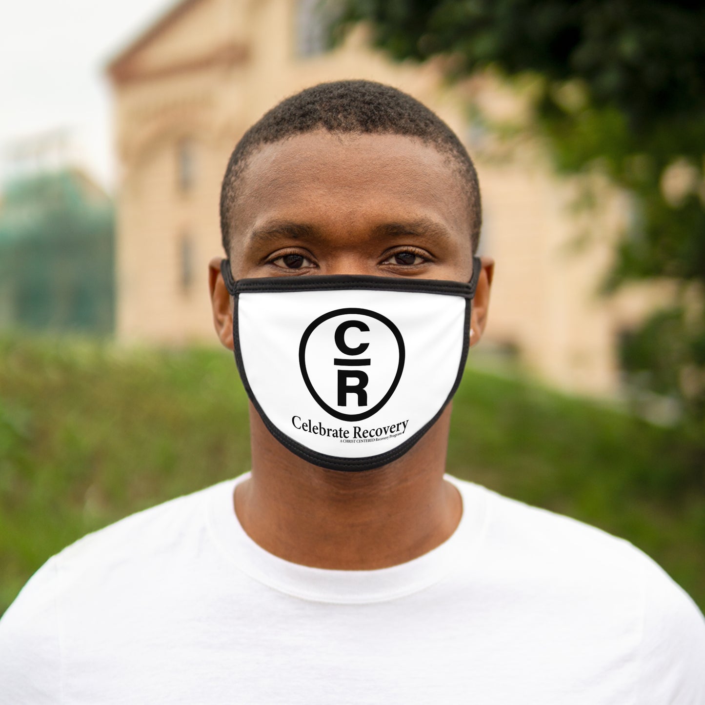 Celebrate Recovery Mixed-Fabric Face Mask