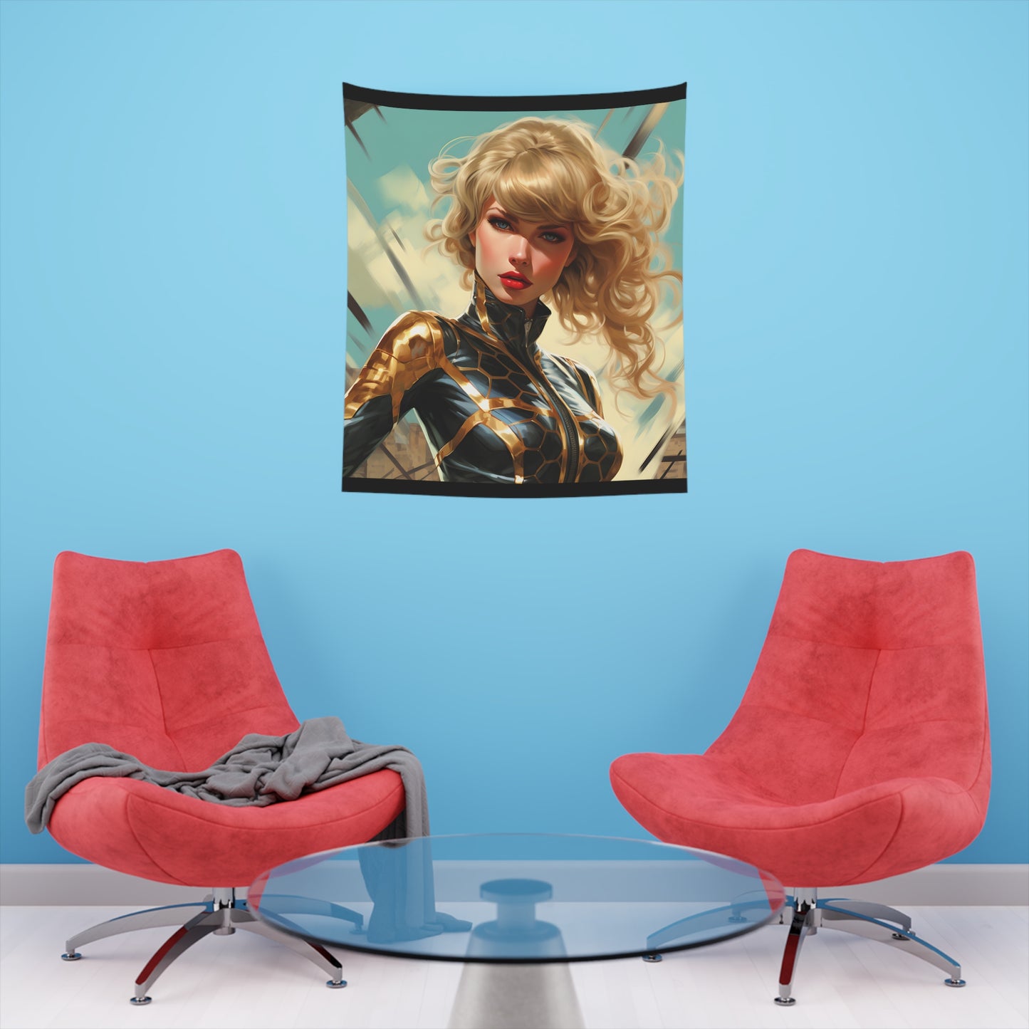 Anime Taylor Swift 3- Printed Wall Tapestry