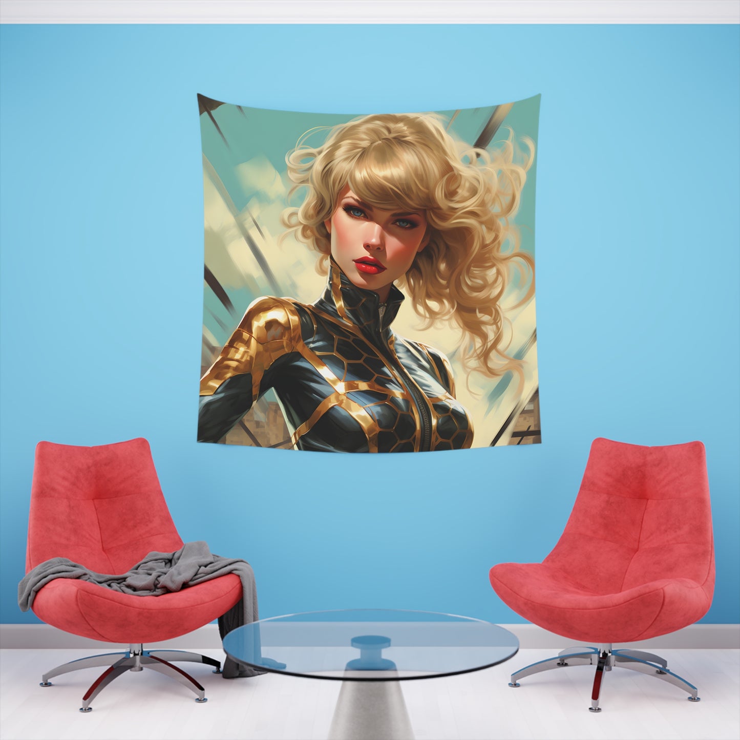 Anime Taylor Swift 3- Printed Wall Tapestry