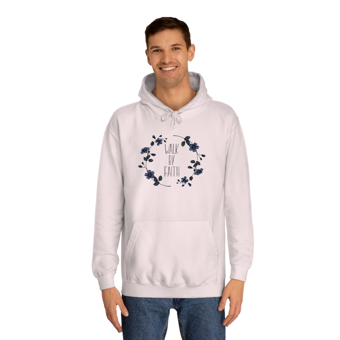 Walk by Faith - Unisex College Hoodie