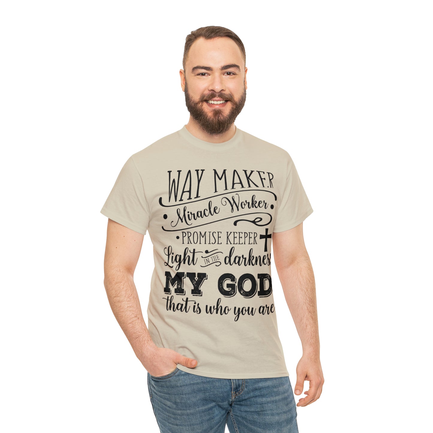 Waymaker Miracle Worker - Unisex Heavy Cotton Short Sleeve Tee