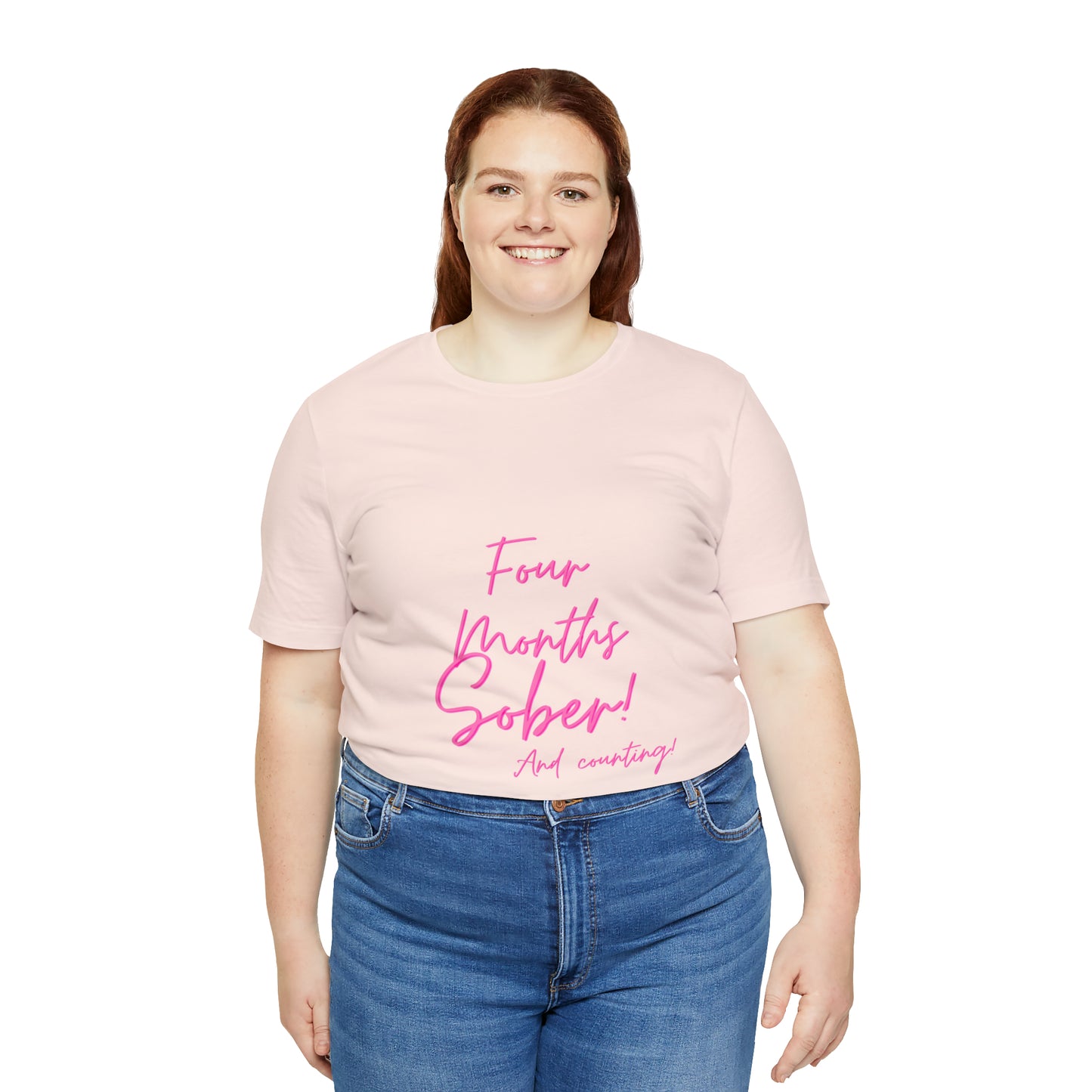 Four Months Sober Unisex Jersey Short Sleeve Tee