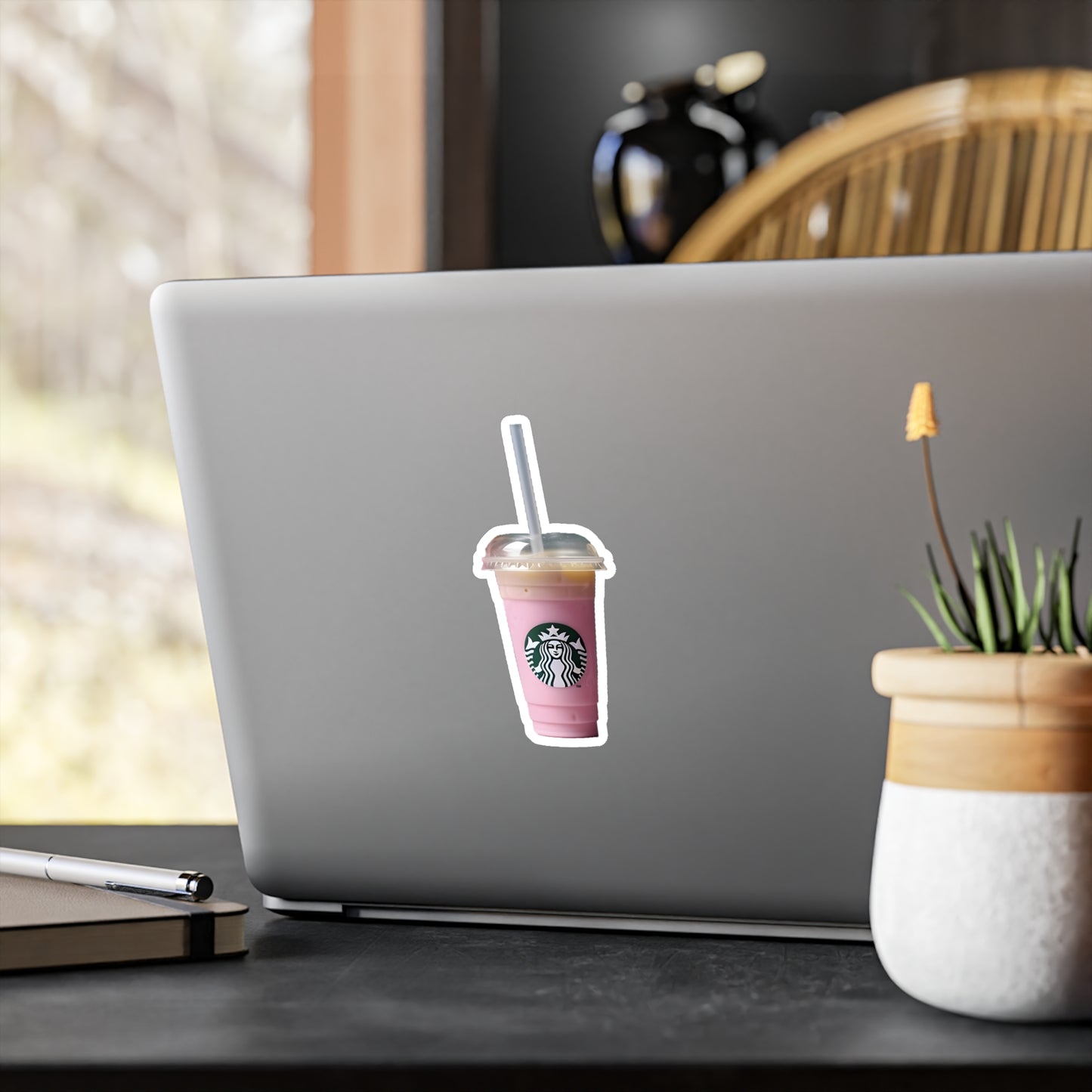 Pink Starbucks Drink Kiss-Cut Vinyl Decals
