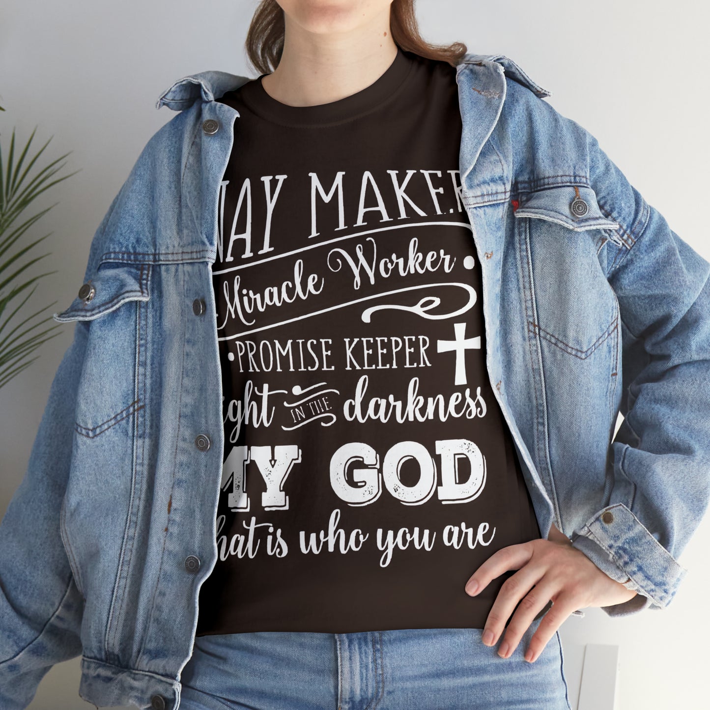 Waymaker Miracle Worker - Unisex Heavy Cotton Short Sleeve Tee