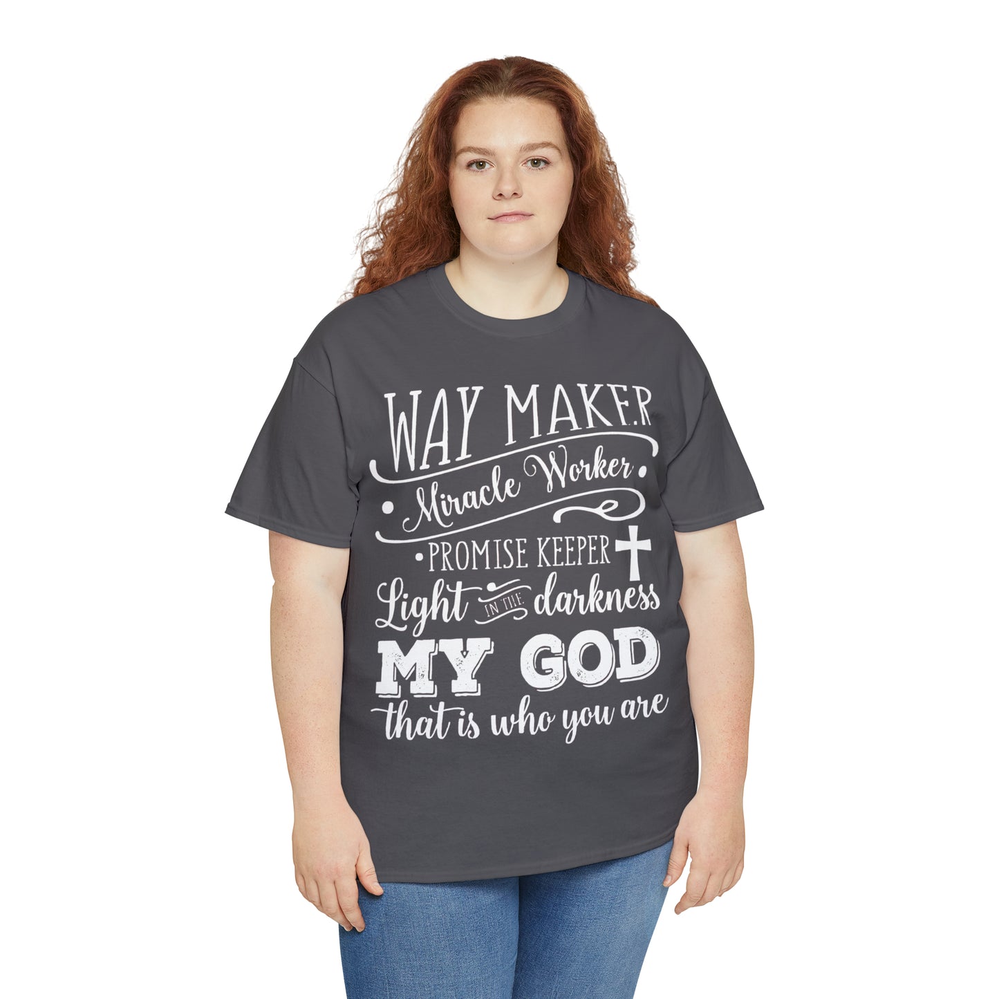 Waymaker Miracle Worker - Unisex Heavy Cotton Short Sleeve Tee