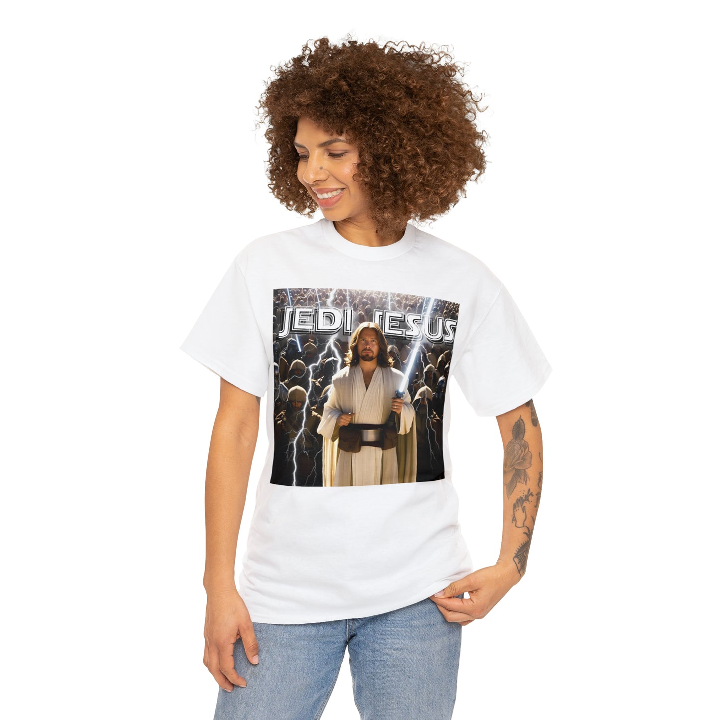 Jedi Jesus Unisex Heavy Cotton Tee