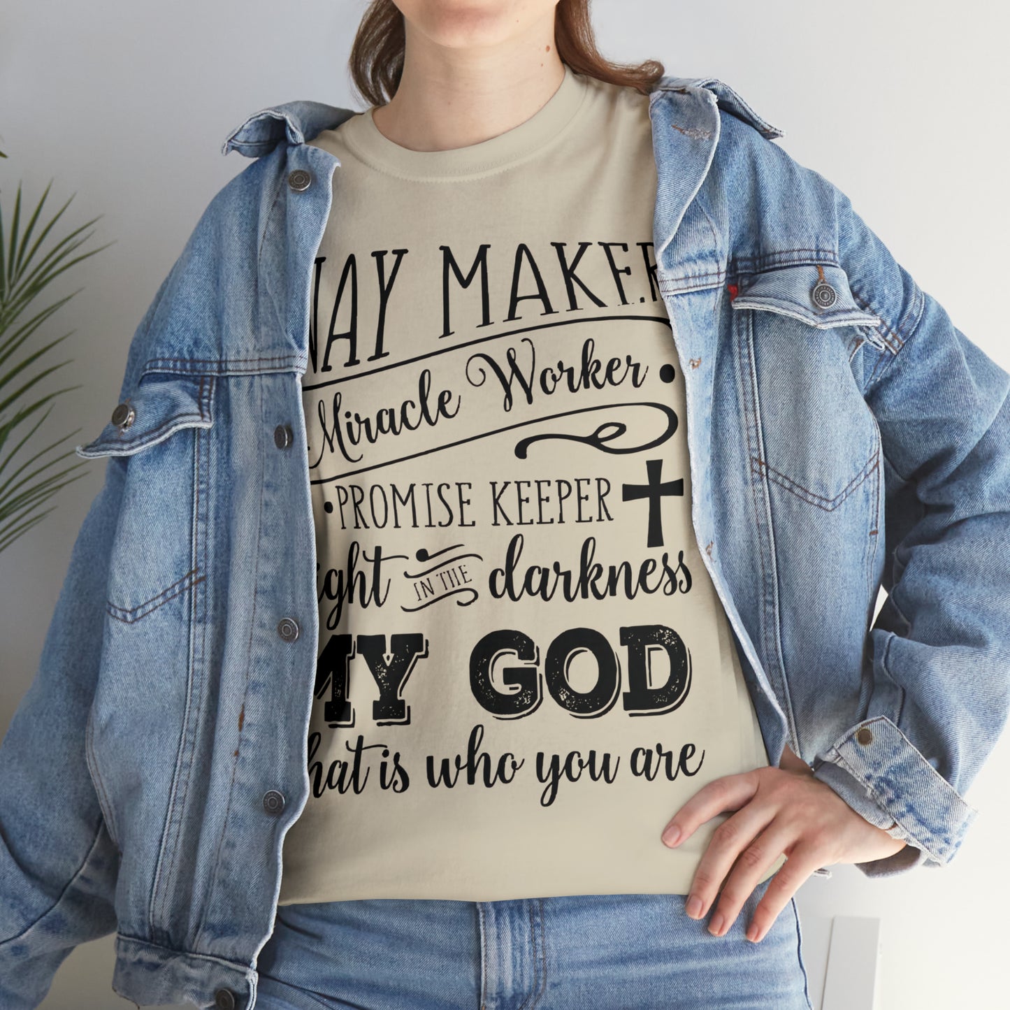 Waymaker Miracle Worker - Unisex Heavy Cotton Short Sleeve Tee